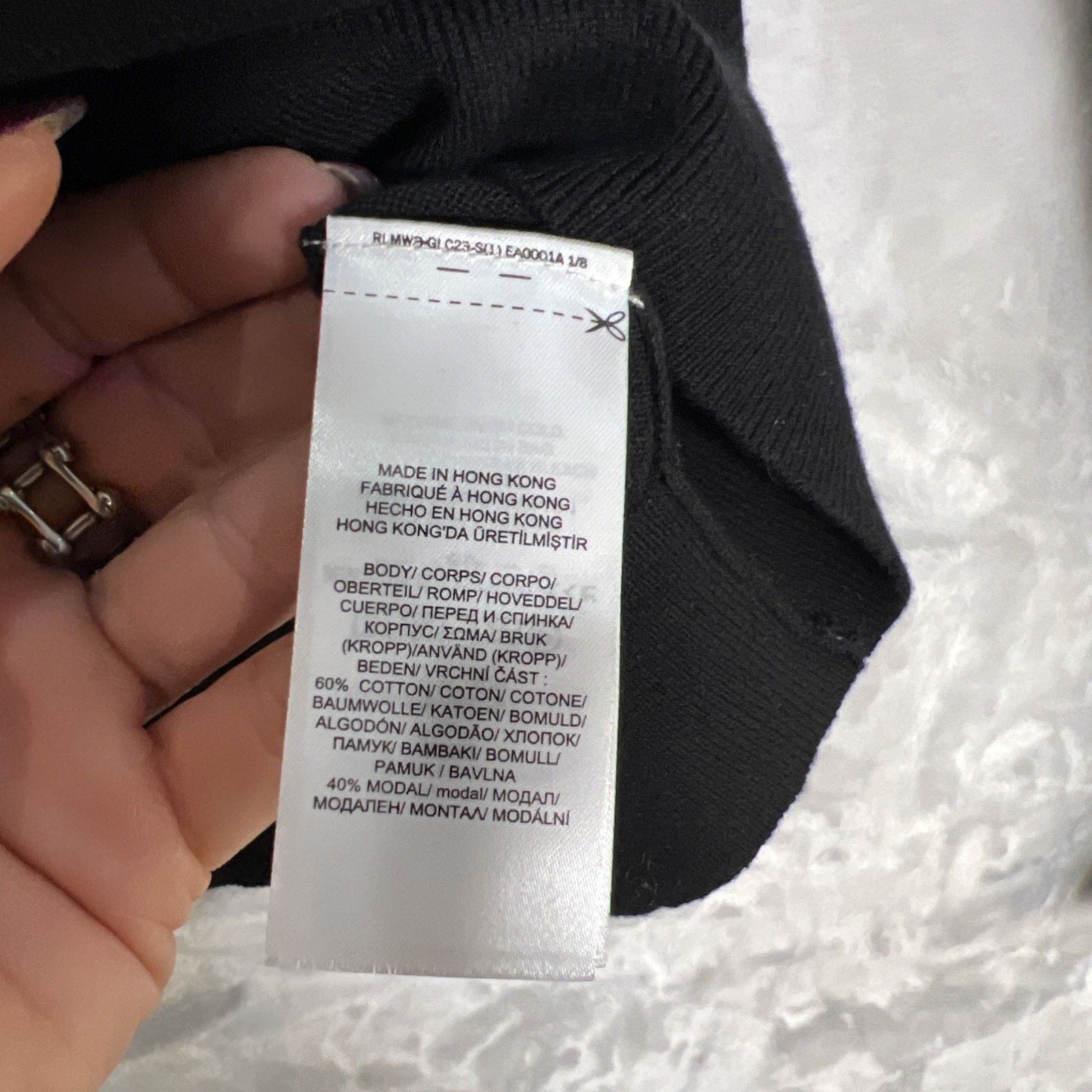 Lauren Ralph Lauren Black Label Ralph Lauren Women's Black Top Silver Buttons Size XL / US 12-14 / IT 48-50 - 5 Thumbnail