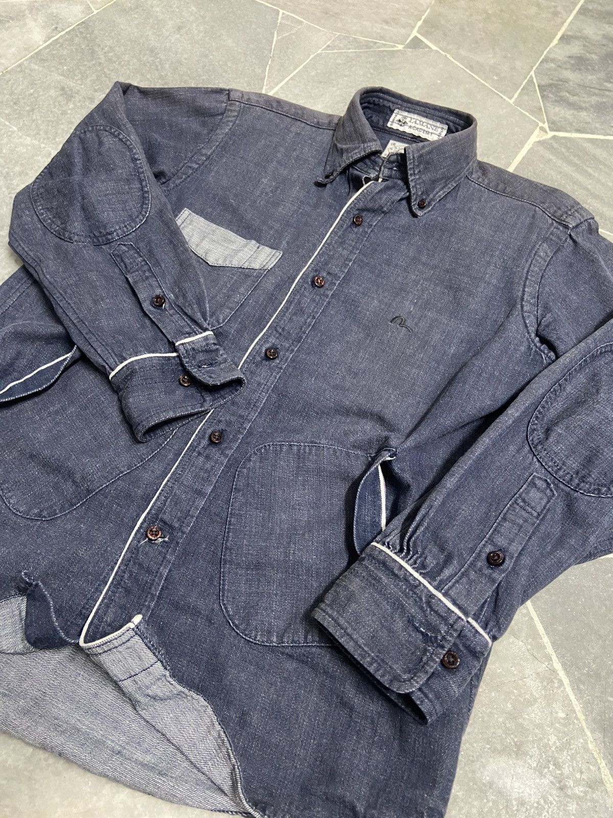 Evisu Evisu Yamane Denim Shirt Embroidery Logo Longsleeve Size US M / EU 48-50 / 2 - 10 Thumbnail