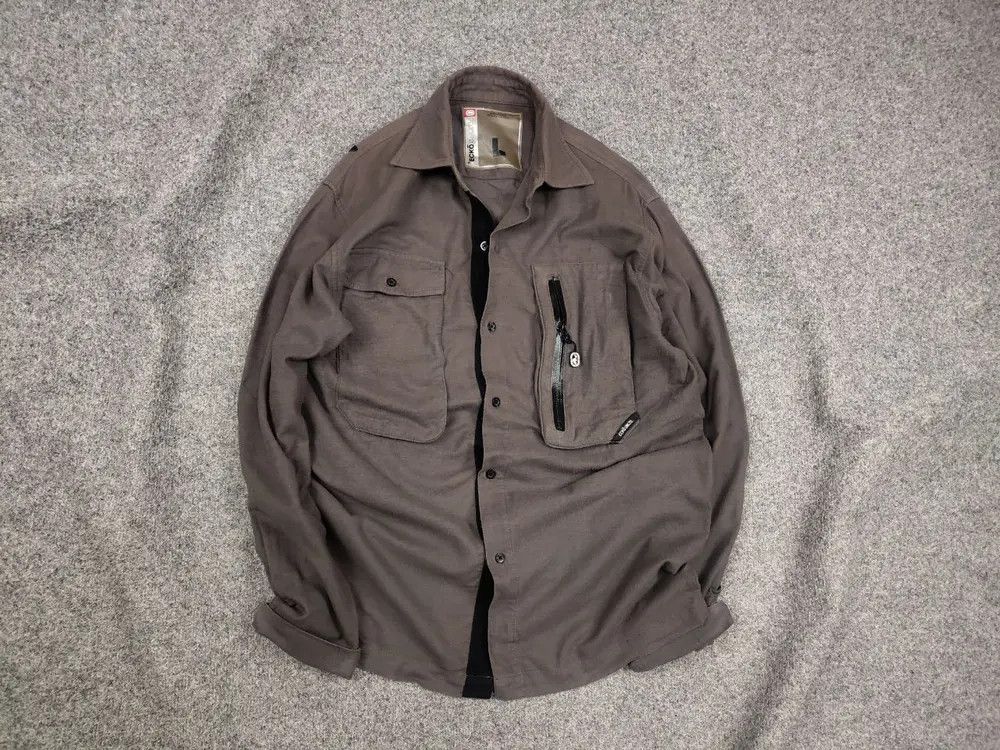 Ecko Unltd. Vintage Ecko Unltd y2k flannel overshirt pocket military Size US L / EU 52-54 / 3 - 1 Thumbnail