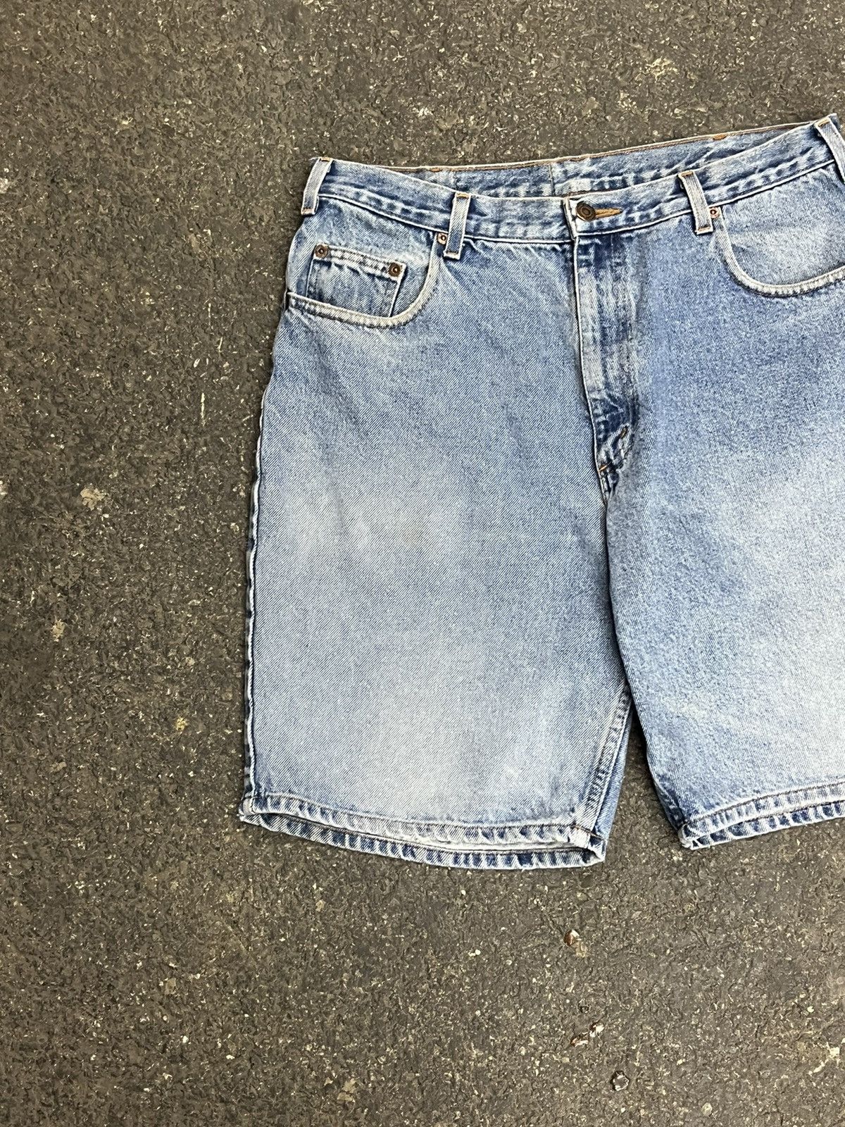 Vintage Jorts y2k baggy fit light wash streetwear hype rare hip hop Size US 32 / EU 48 - 6 Thumbnail