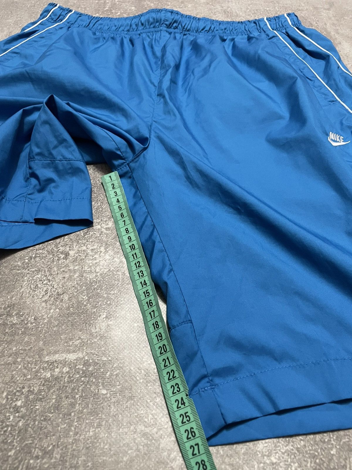 Nike × Vintage Vintage Nike Nylon Blue Shorts Drill Y2K Size US 34 / EU 50 - 16 Thumbnail