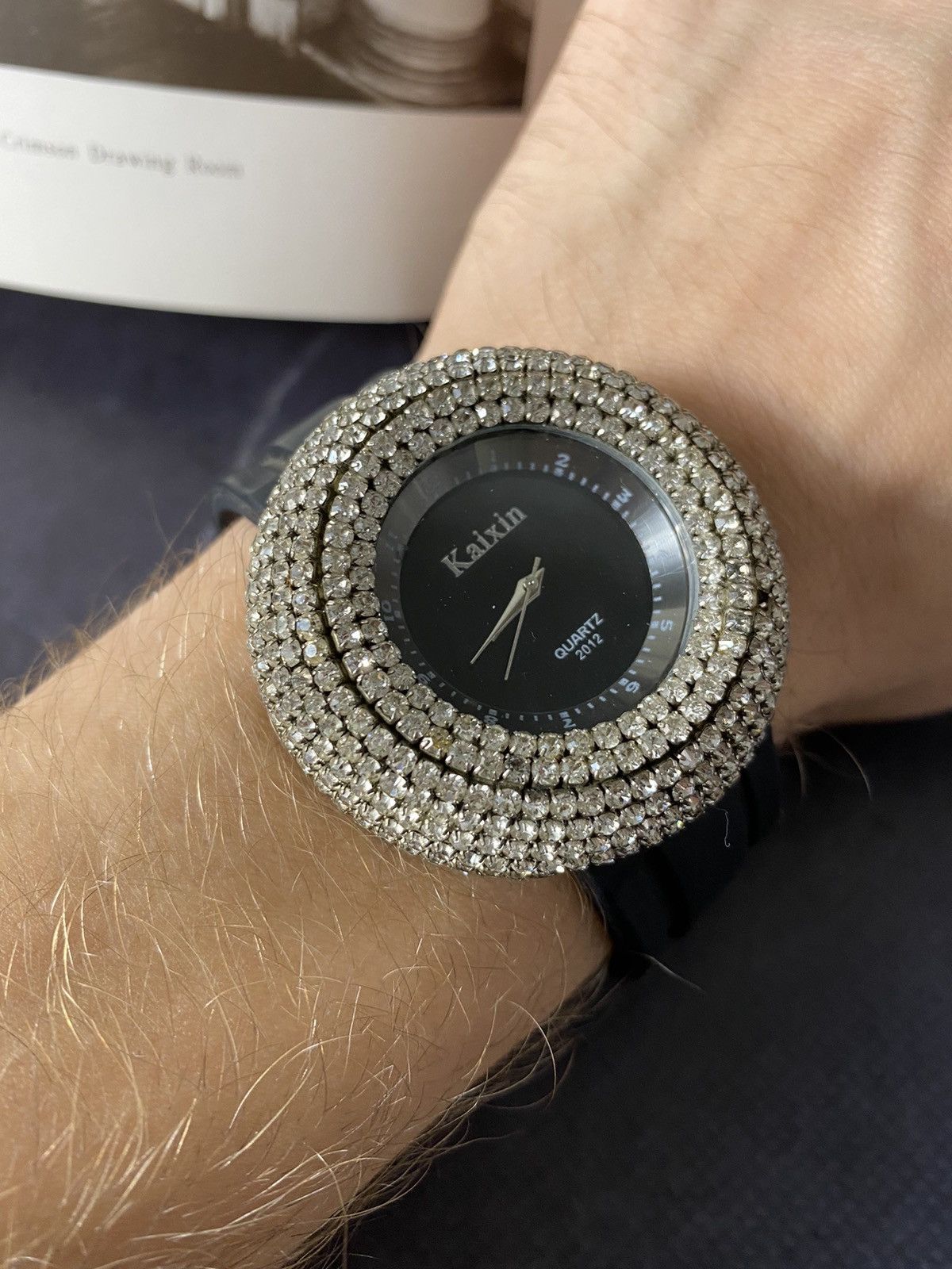 Japanese Brand Kaixin 2012 Crystal Watch on Silicone Strap Size ONE SIZE - 2 Thumbnail