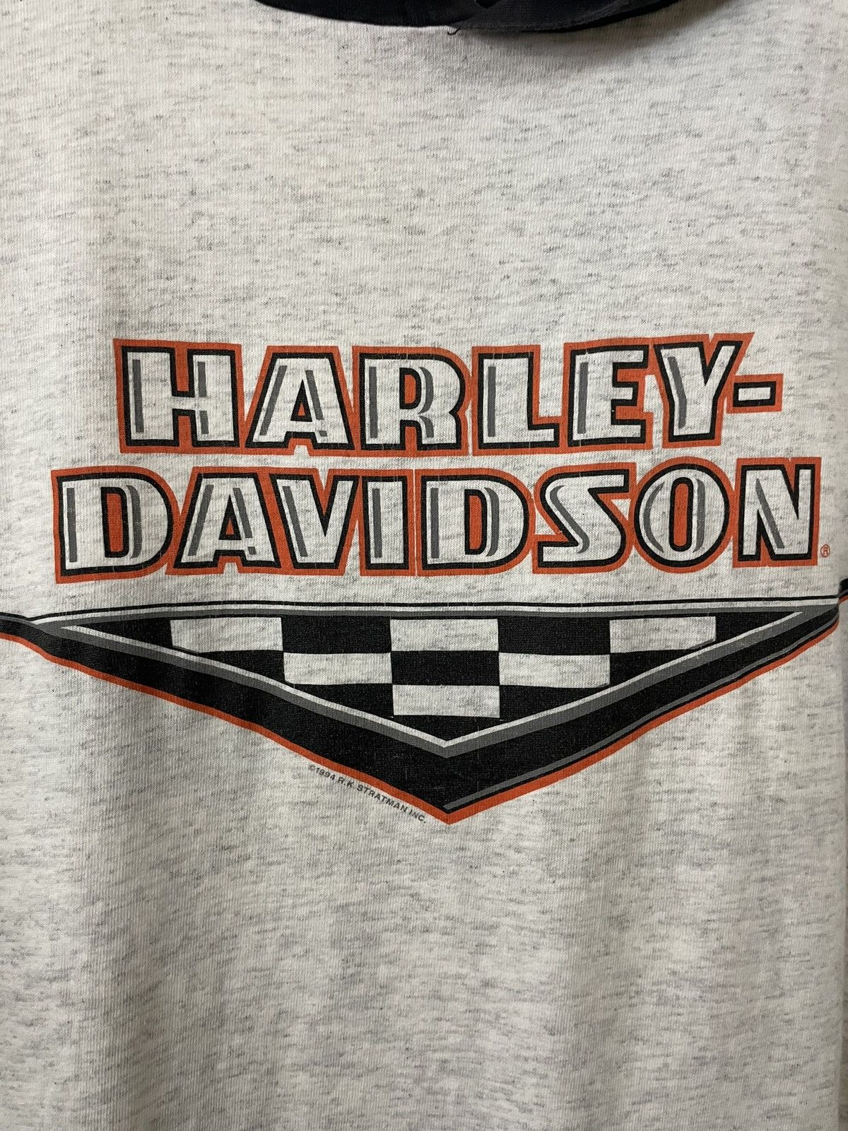 Harley Davidson × Vintage Vintage Harley Davidson Hooded T Shirt Sanders Visalia Ca Size US L / EU 52-54 / 3 - 3 Thumbnail