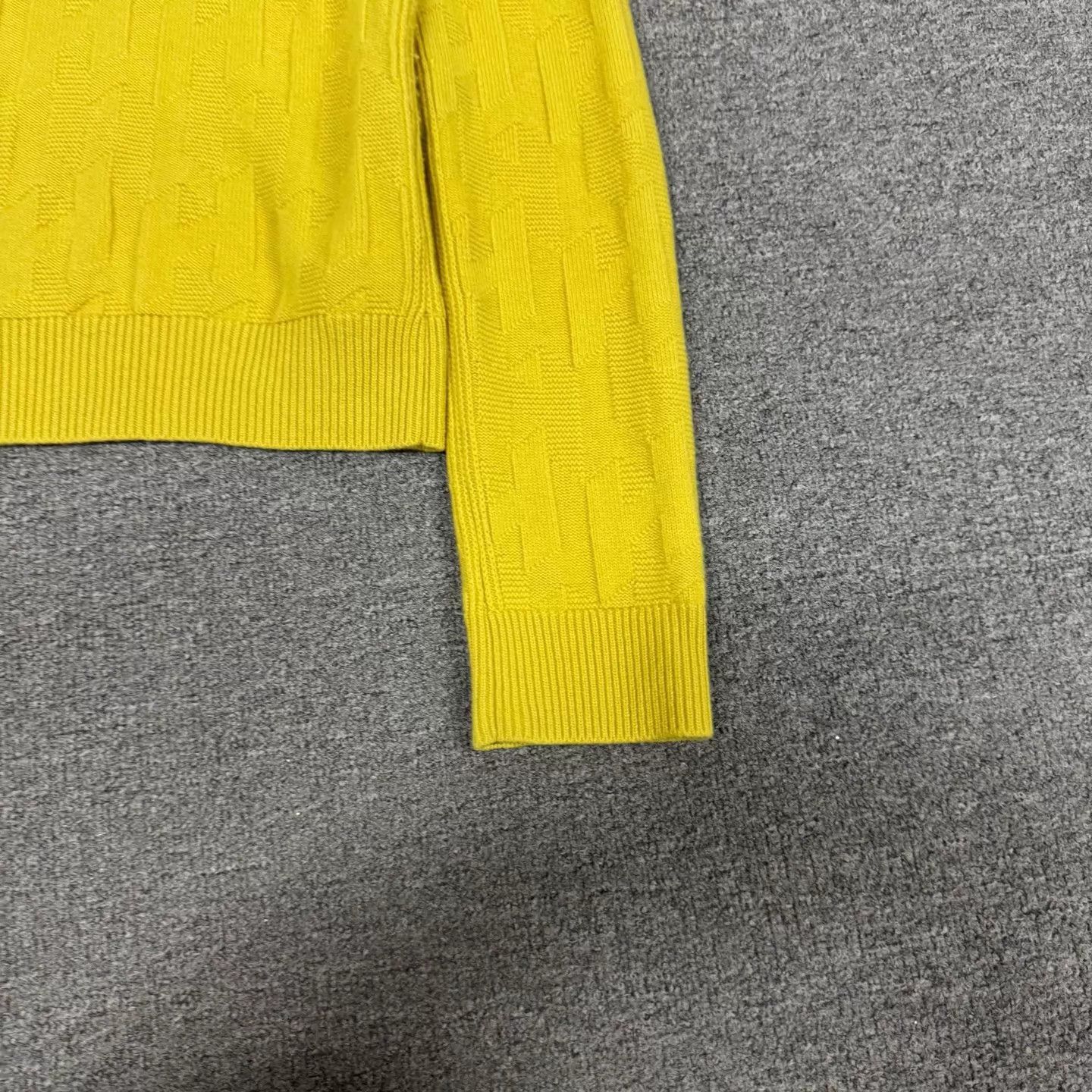 Hermes Hermes Yellow H Jacquard Crew Sweater 100% Wool 40 Size M / US 6-8 / IT 42-44 - 5 Thumbnail