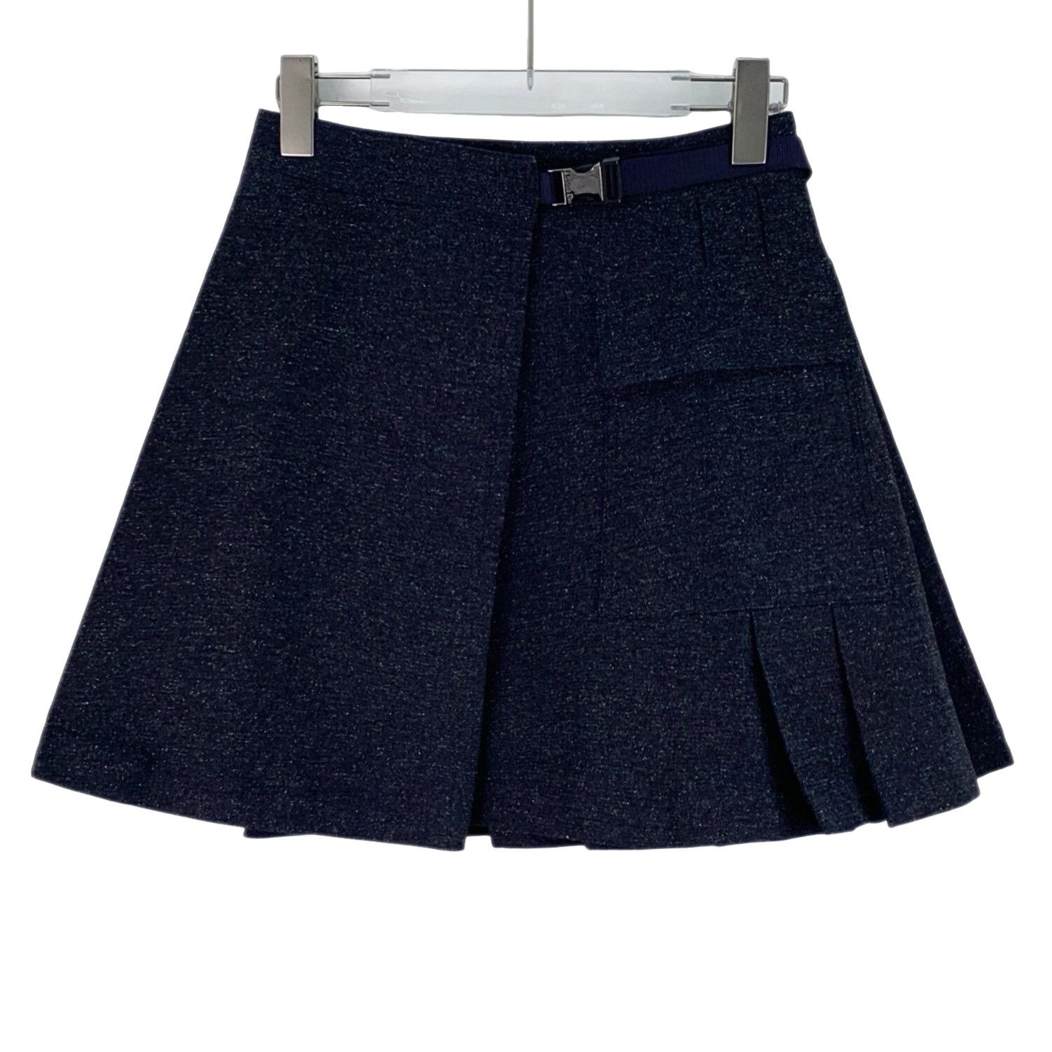Dior Dior Shimmer Cotton Pleated Mini Skirt FR 36 Size 26" / US 2 / IT 38 - 1 Thumbnail
