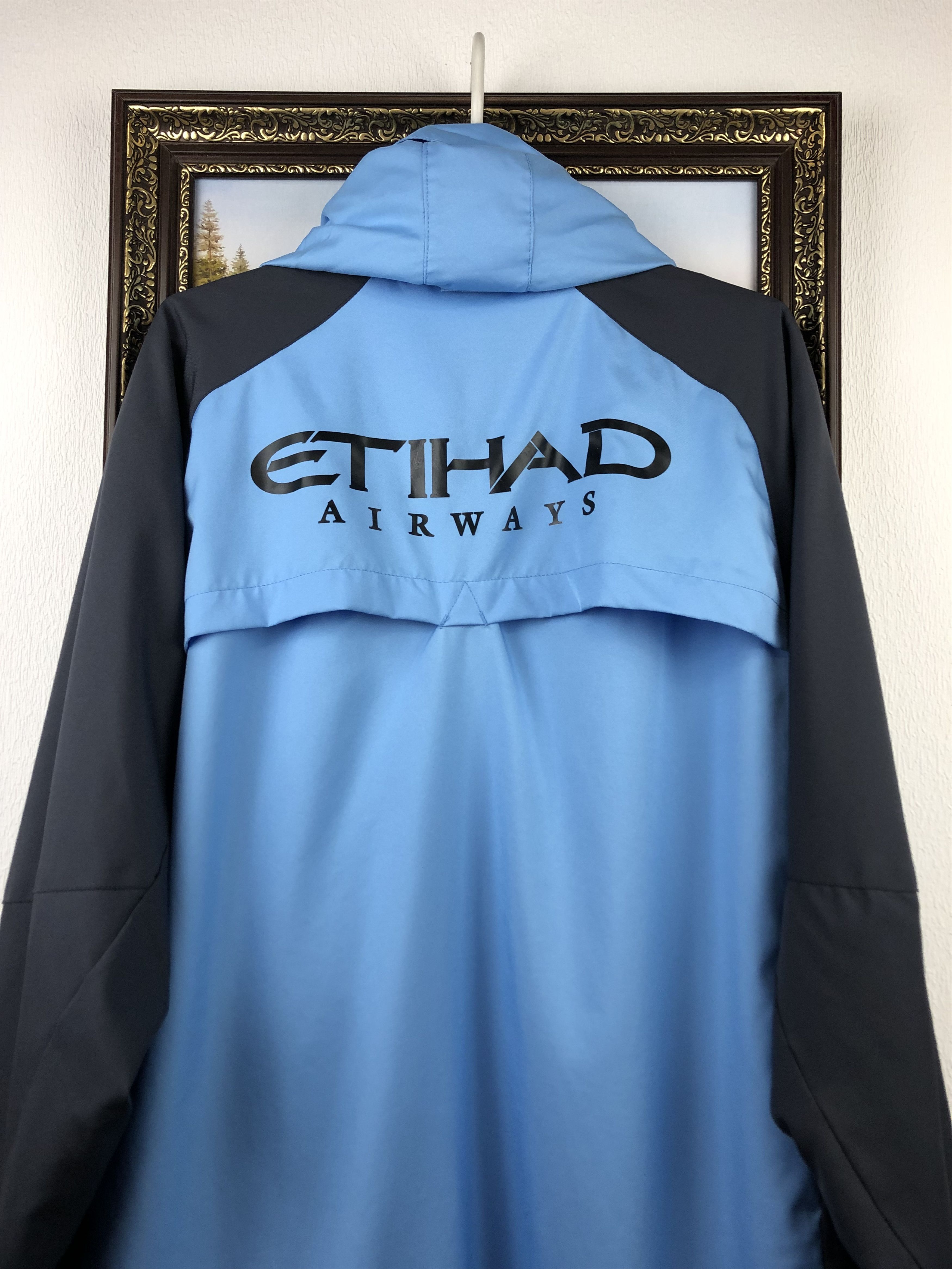 Nike Vintage Manchester City Football Jacket Windbreaker Blue Size US XL / EU 56 / 4 - 14 Thumbnail