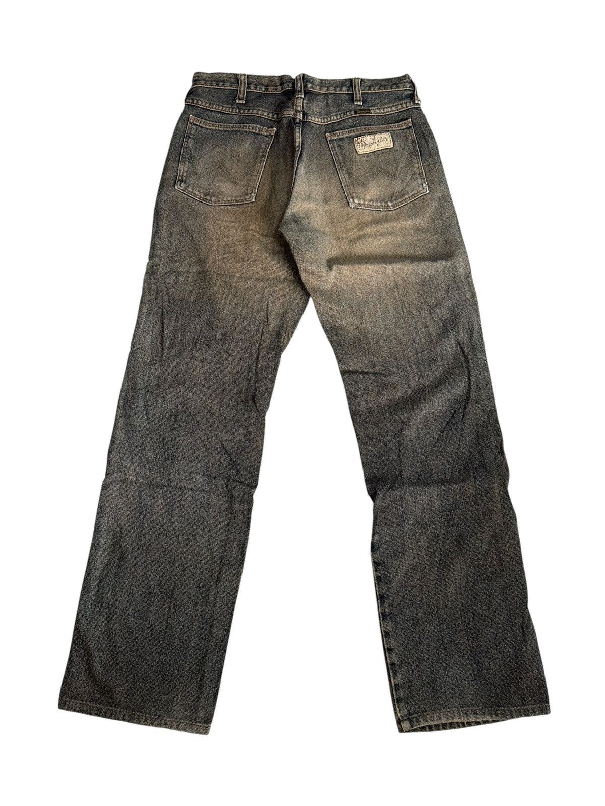 Wrangler VINTAGE WRANGLER BLUE RIPPED DISTRESSED JEANS DENIM PANTS Size US 28 / EU 44 - 10 Thumbnail