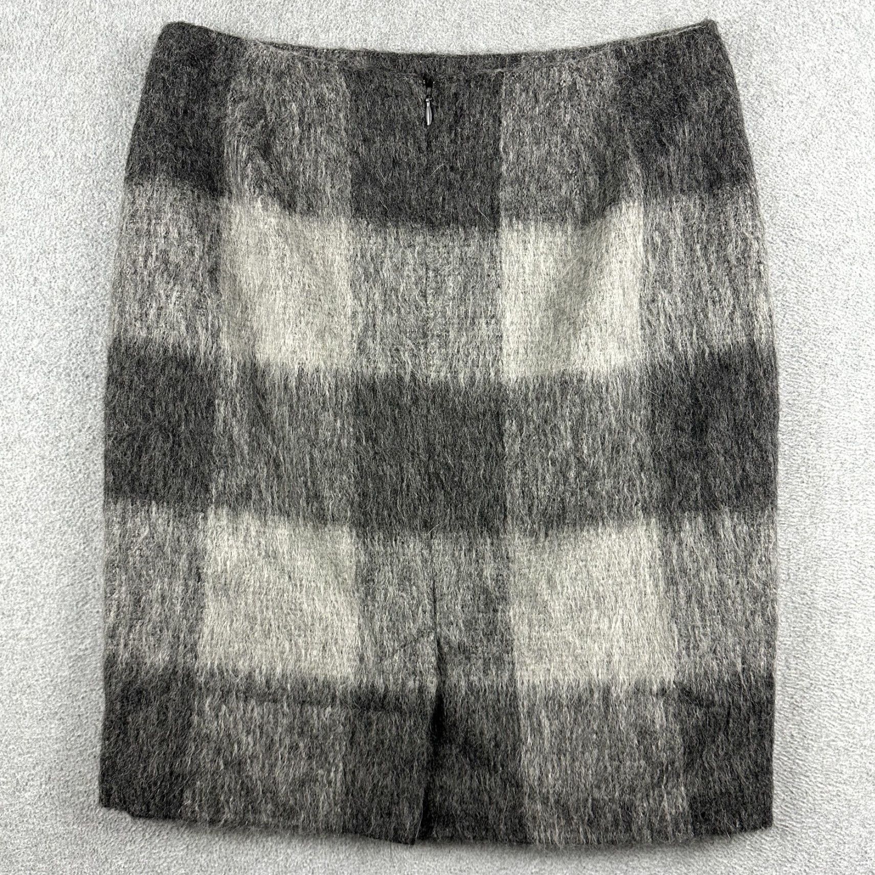 Talbots Talbots Skirt Womens 4 Gray Plaid Wool Alpaca Blend Pencil Lined Career Office Size 27" / US 4 / IT 40 - 7 Thumbnail