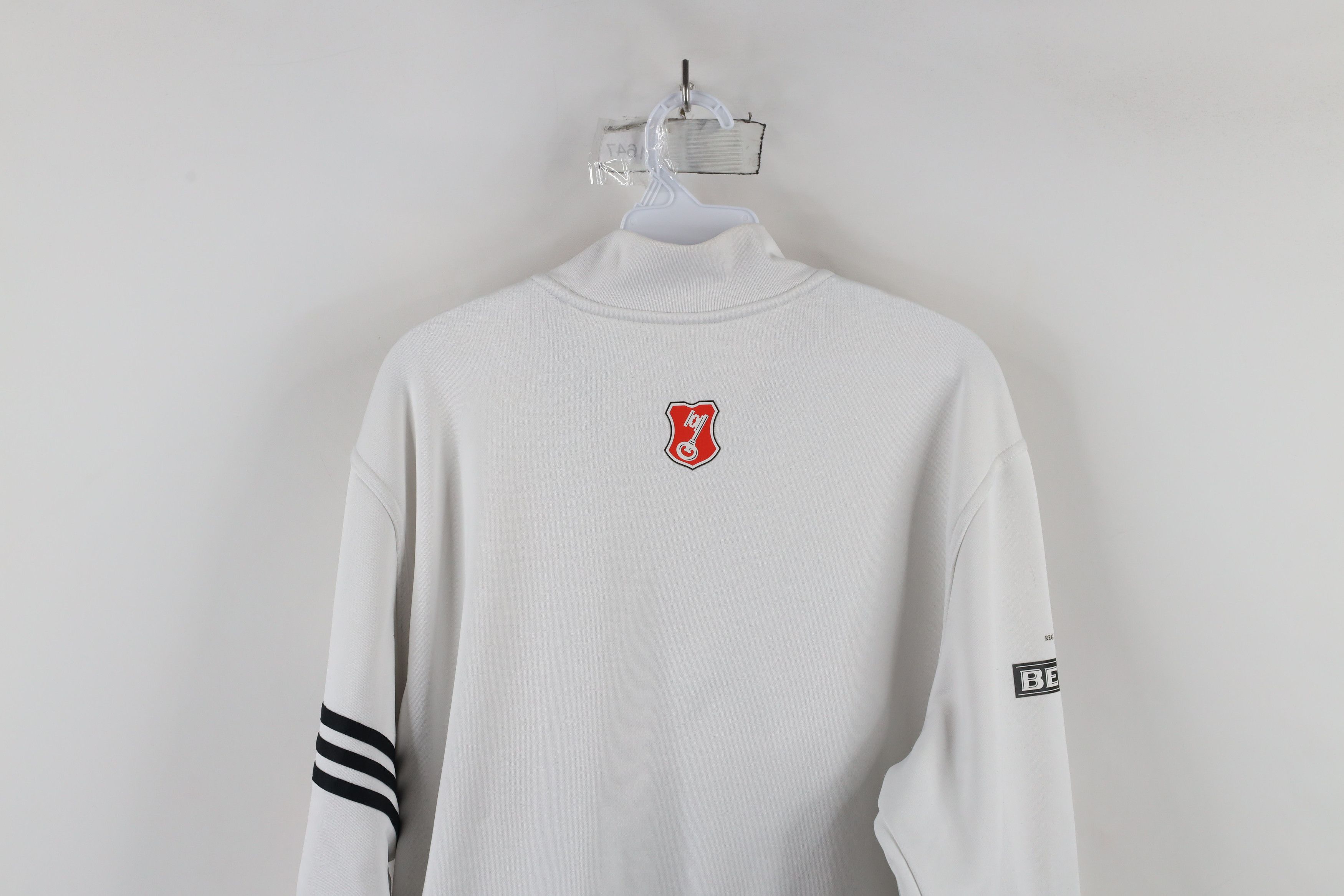 Adidas × Vintage Adidas Beck's Brewery Half Zip Pullover Jacket Top White Size US XL / EU 56 / 4 - 13 Thumbnail
