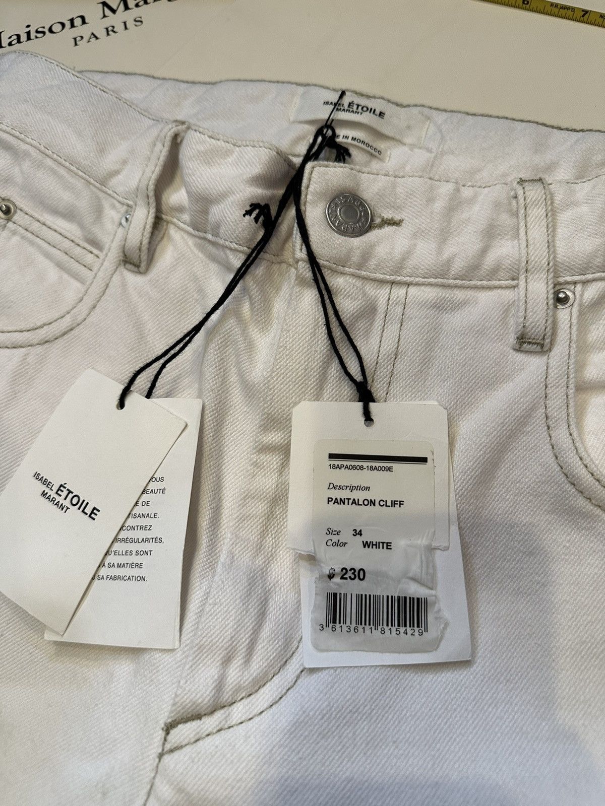 Isabel Marant Isabel Marant White Jeans Size 28" / US 6 / IT 42 - 2 Thumbnail