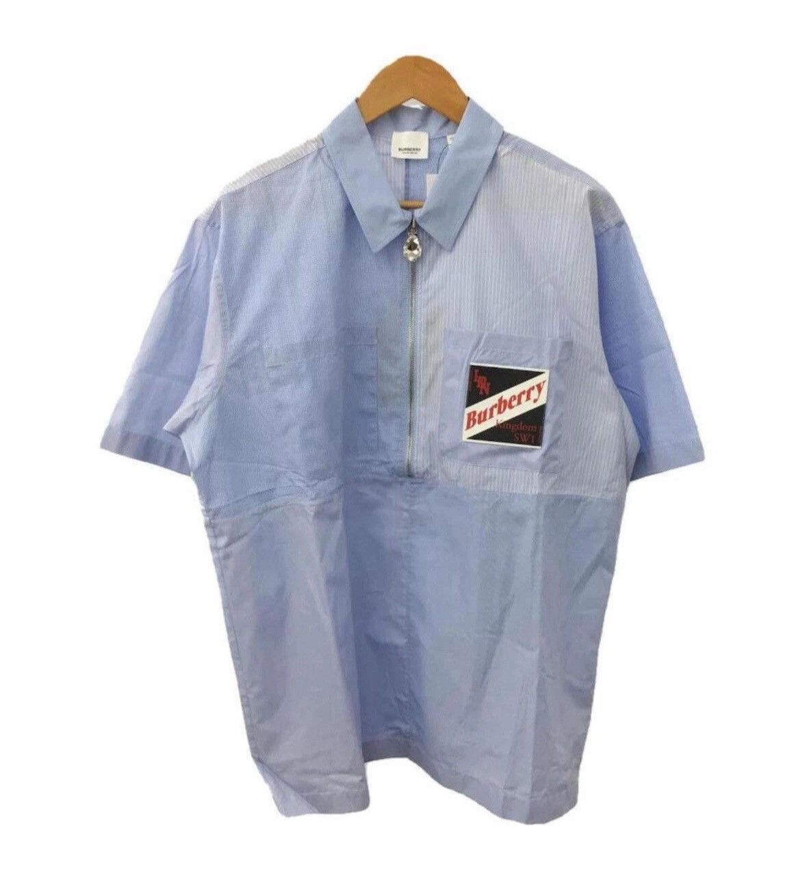 Burberry Half Zip Shirt Size Large