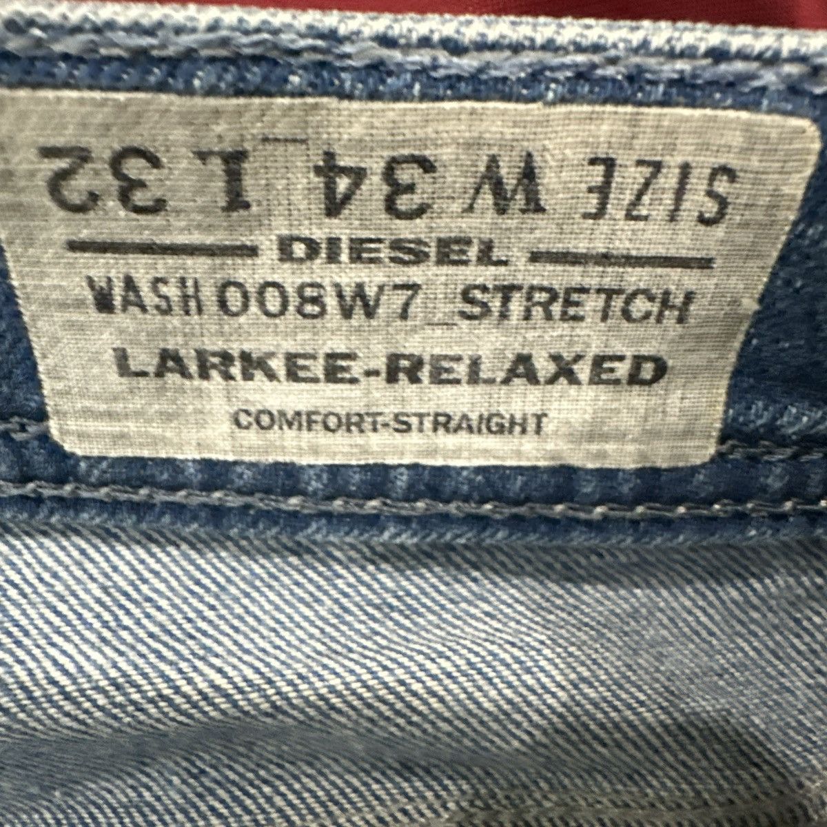 Diesel Jeans Mens 34x32 Blue Larkee denim