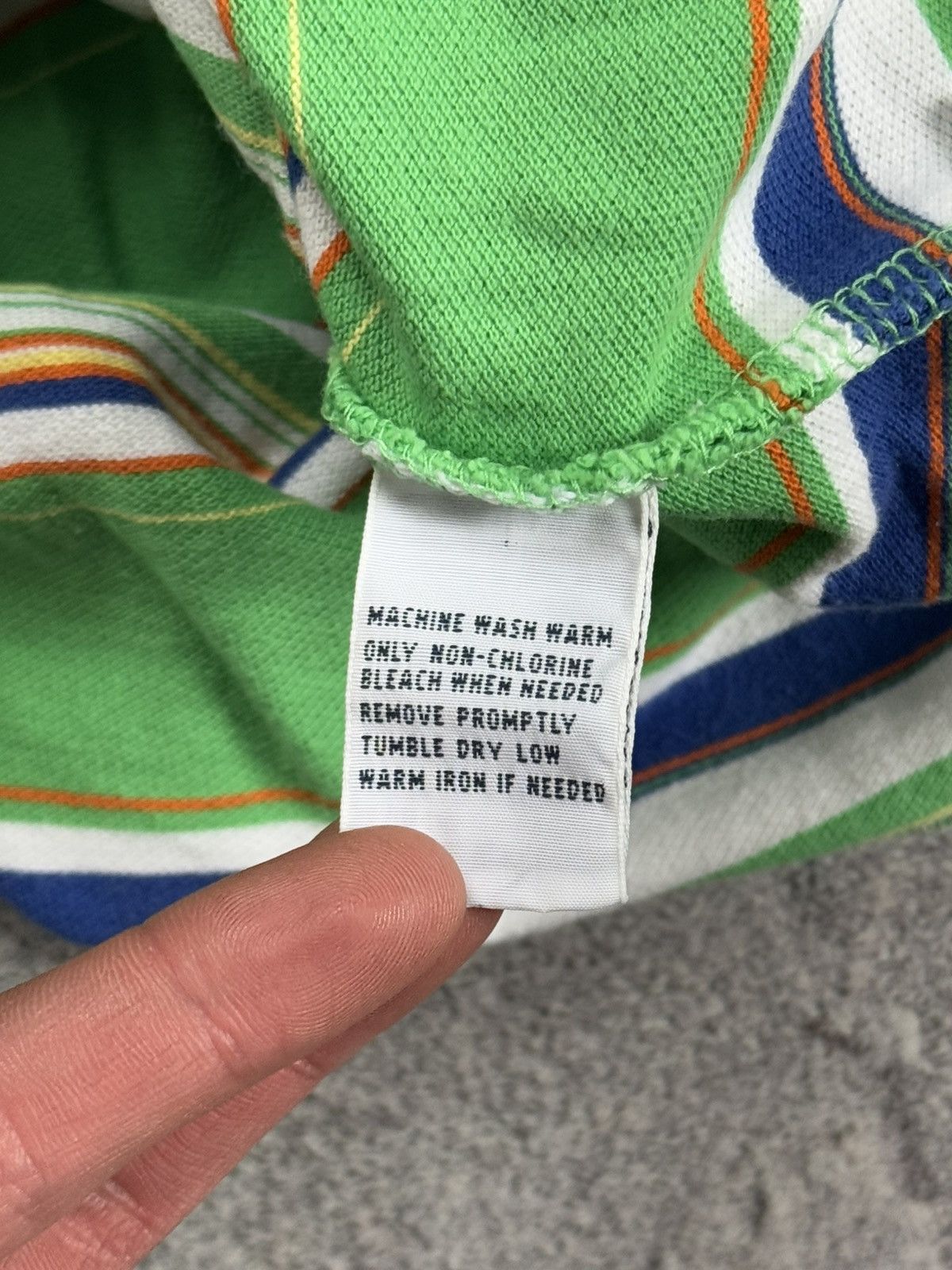 Polo Ralph Lauren × Ralph Lauren × Vintage Polo Ralph Lauren M striped polo button up T-shirt tee RL Size US M / EU 48-50 / 2 - 11 Thumbnail