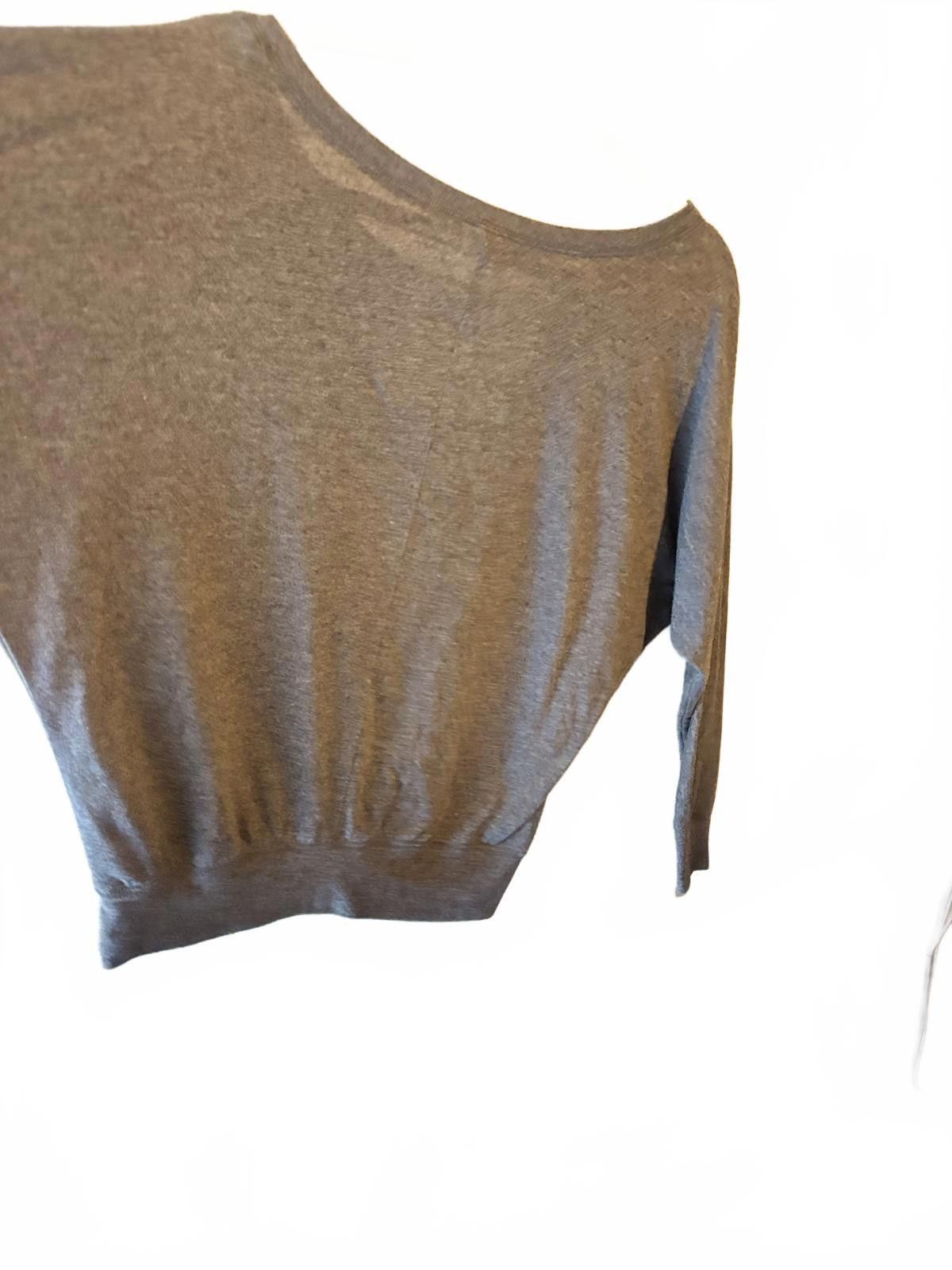 Other OM & AH London Gray Women's Jersey Top with Quote Size M / US 6-8 / IT 42-44 - 7 Thumbnail