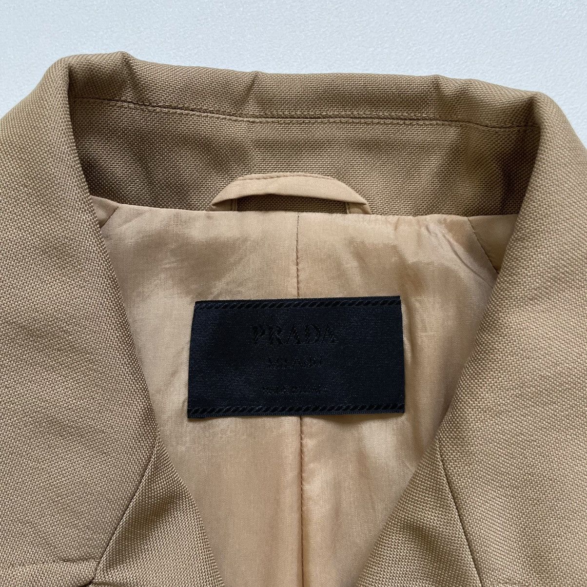 Prada Mid 2000s Tan Nylon Mac Jacket Size US L / EU 52-54 / 3 - 5 Thumbnail
