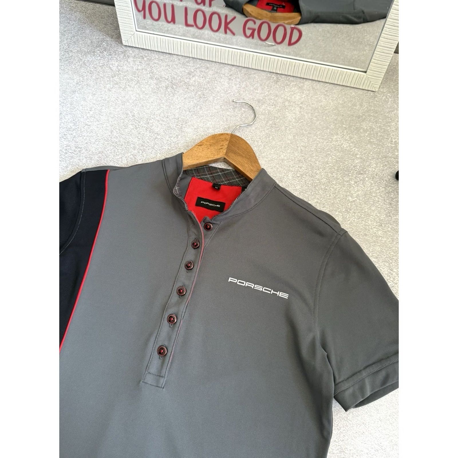 Vintage Porsche Polo Shirt Short Sleeve Gray M Unisex Adults Racing Embroidered Button Ups Polo Jersey Shirt Size M / US 6-8 / IT 42-44 - 7 Thumbnail