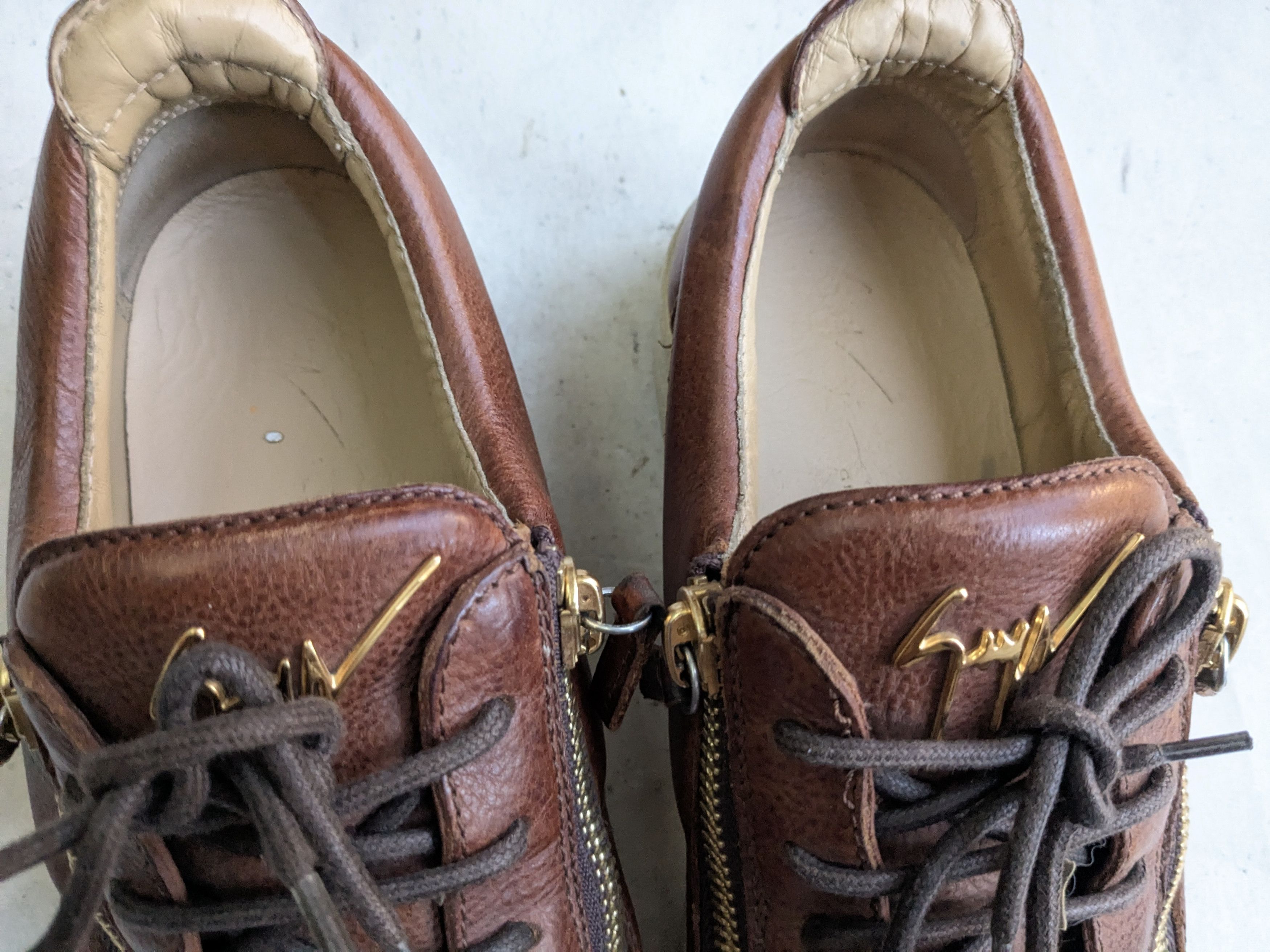 Giuseppe Zanotti Giuseppe Zanotti Sneakers Brown 9.5 42.5 Size US 9.5 / EU 42-43 - 7 Thumbnail