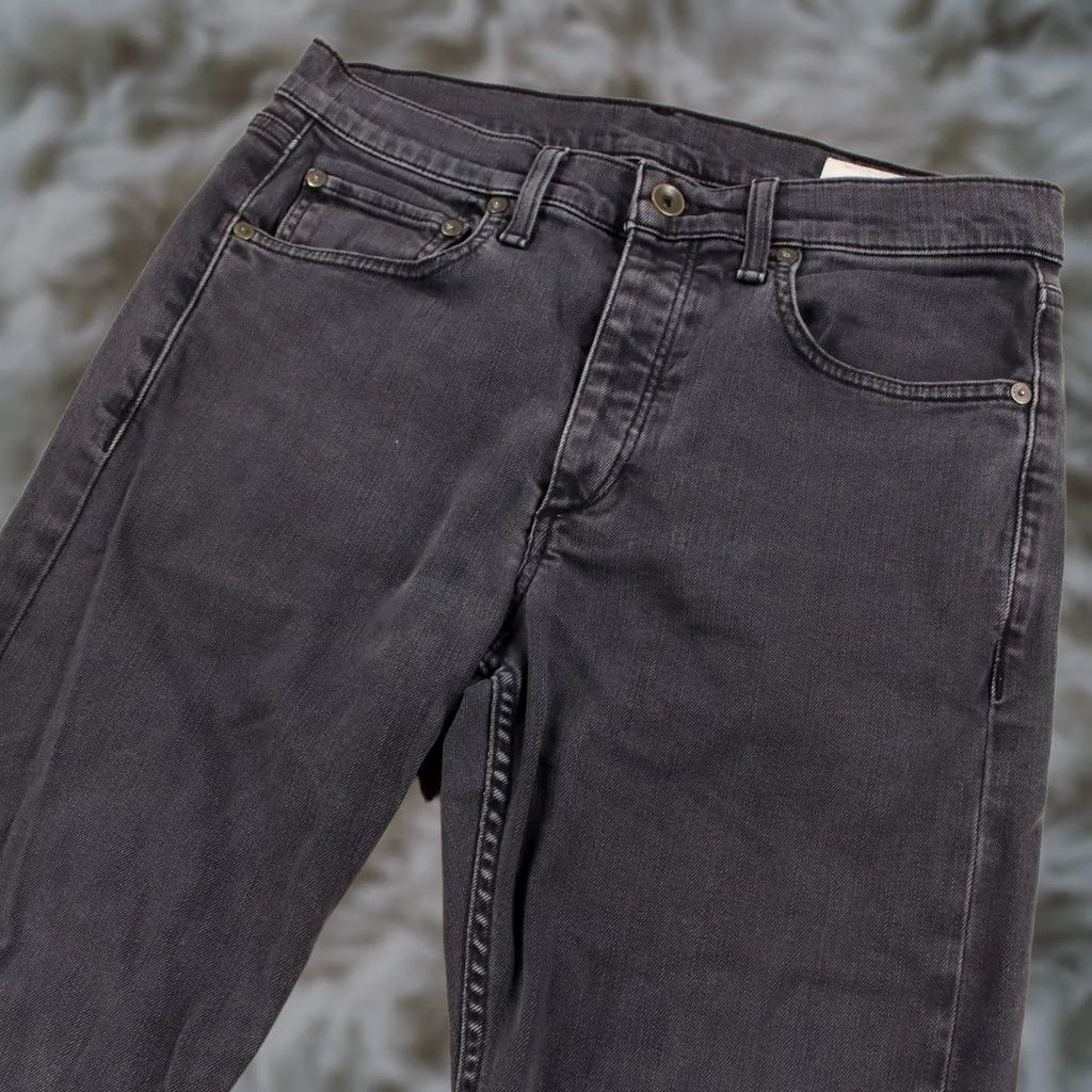 Rag & Bone Jeans Mens 30x32 Black Slim Skinny Stretch Fit 2 New York Button Fly, Men's