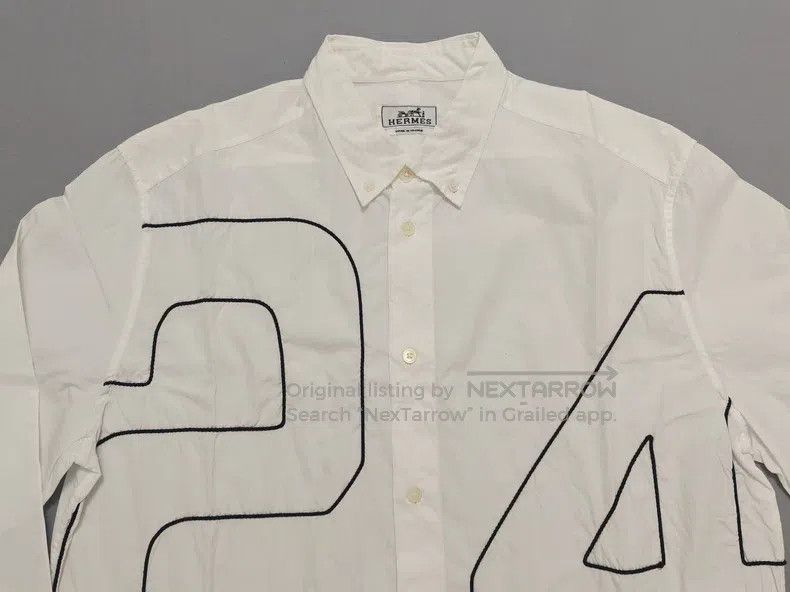 Hermes Hermes size 41 Men's long-sleeve shirt, 100% cotton Size US XXS / EU 40 - 2 Thumbnail