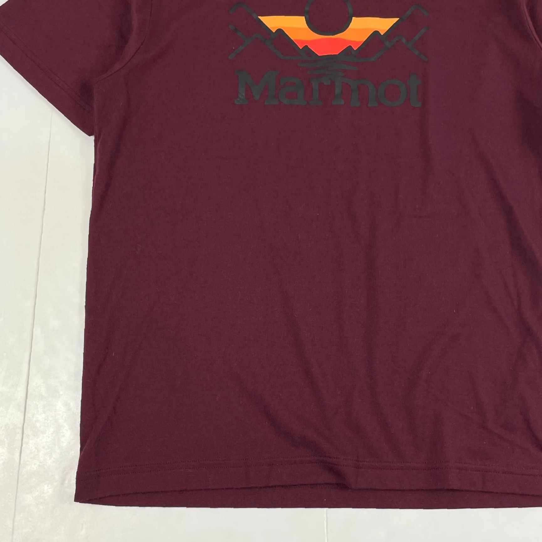 Marmot Marmot Shirt Mens JP Medium Red Maroon Short Sleeve Outdoor T-Shirt Crew Neck Cotton Logo Regular Size US M / EU 48-50 / 2 - 5 Thumbnail