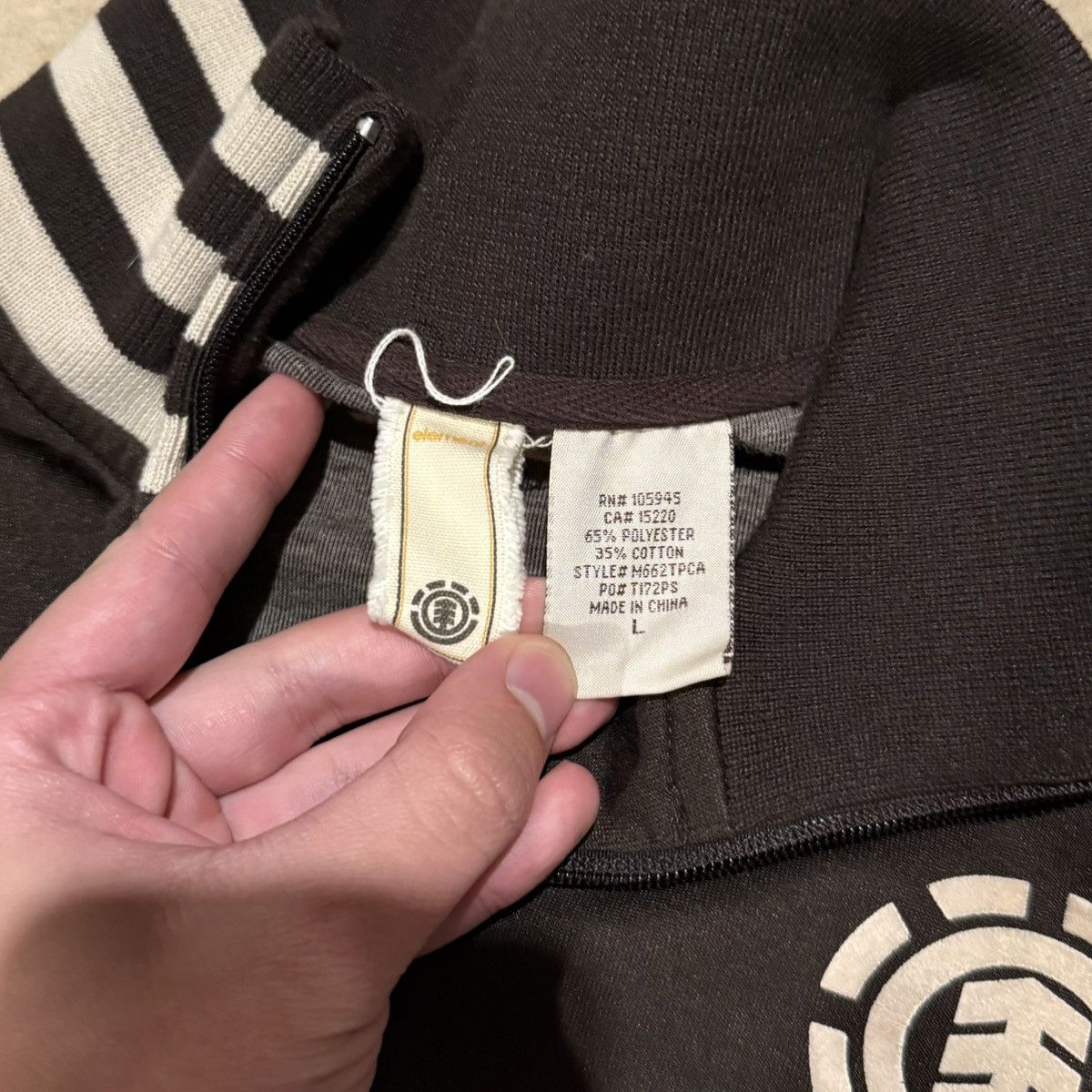 Element Vintage 2000s Element Track Zip Up Jacket Skater Y2K Grunge Size US L / EU 52-54 / 3 - 6 Thumbnail
