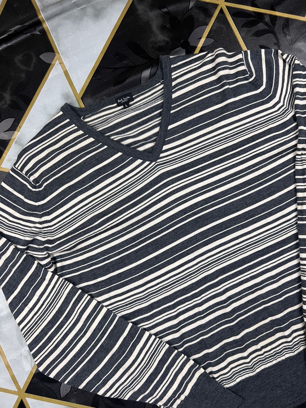Paul Smith Paul Smith X John Smedley Stripe Wool Knit Sweaters Size US L / EU 52-54 / 3 - 2 Thumbnail