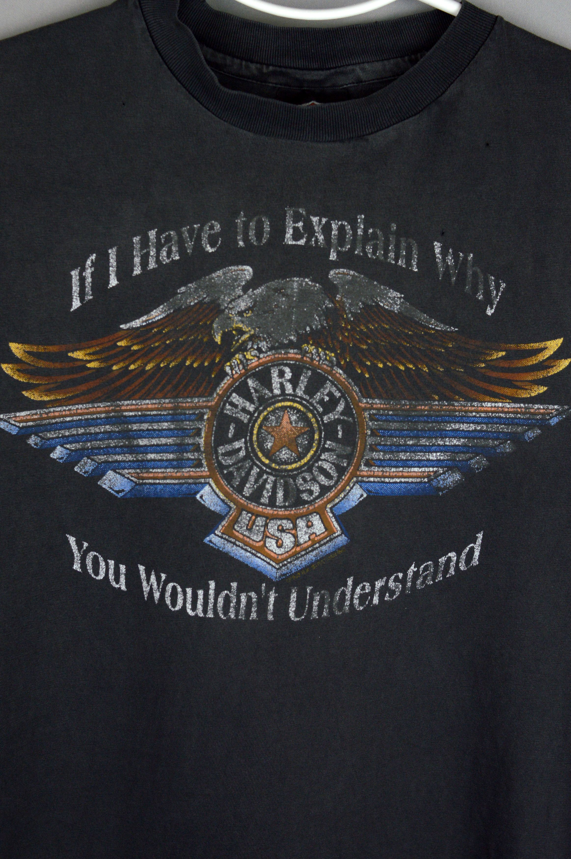Vintage Vintage Harley Davidson Center Cyprus 1993 t shirt Size US L / EU 52-54 / 3 - 3 Thumbnail