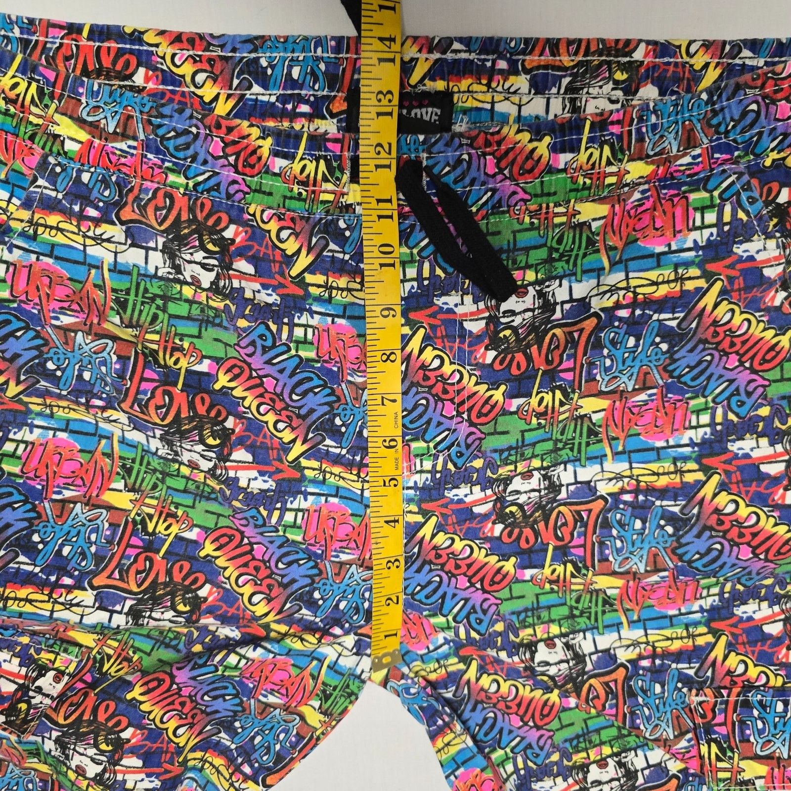 Loveless LoveLove Graffiti Print Jogger Pants 3X Colorful Streetwear Size 38" / US 16 / IT 52 - 14 Thumbnail