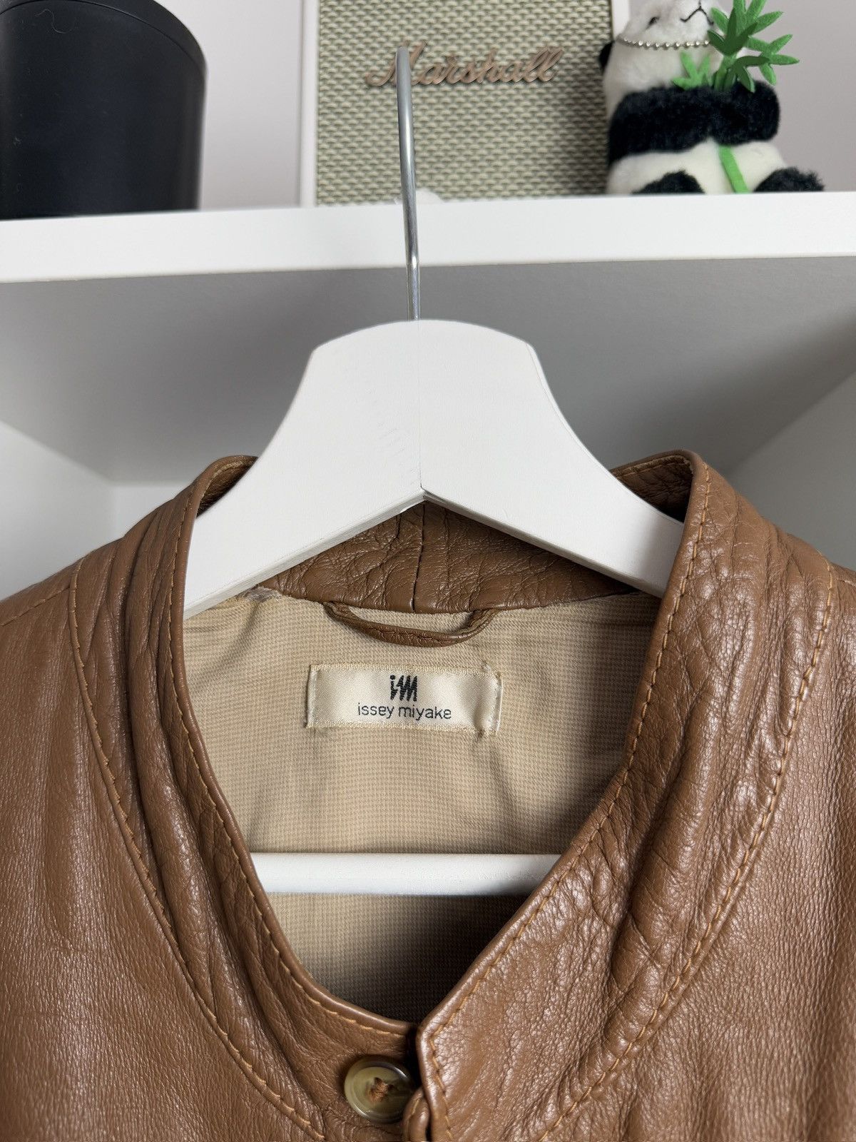 Issey Miyake × Japanese Brand Vintage 80s Issey Miyake leather bomber jacket M archive rare Size US M / EU 48-50 / 2 - 7 Thumbnail