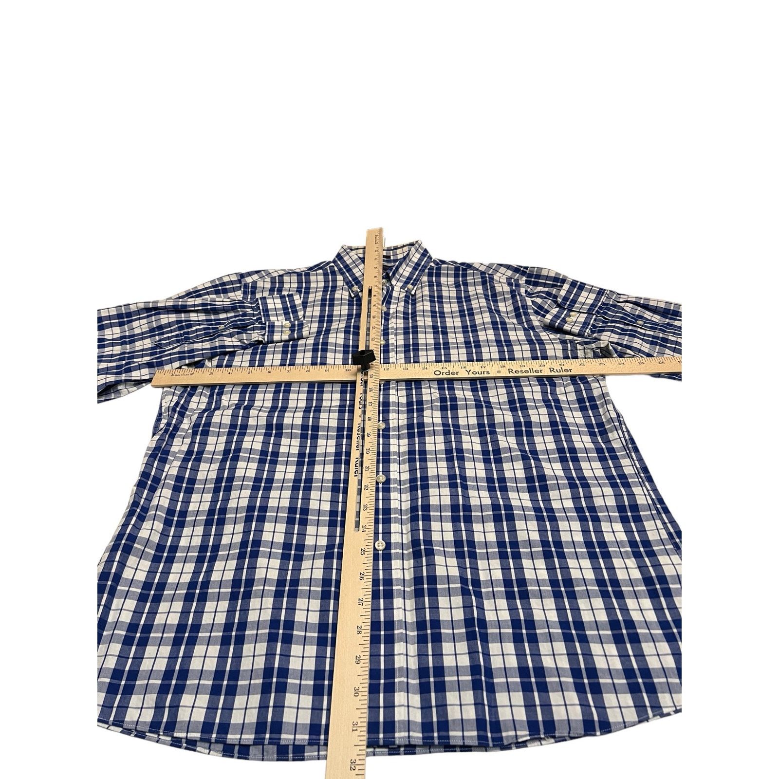 Tommy Hilfiger Tommy Hilfiger Blue Plaid Long Sleeve Button Down Shirt Size US XL / EU 56 / 4 - 7 Thumbnail