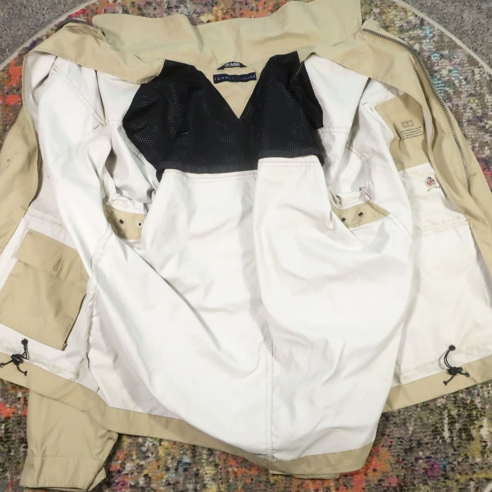 Tommy Hilfiger VTG Tommy Hilfiger Jacket Military Chore Coat XL Beige Nylon Canvas Long Regular Men Size US XL / EU 56 / 4 - 7 Thumbnail