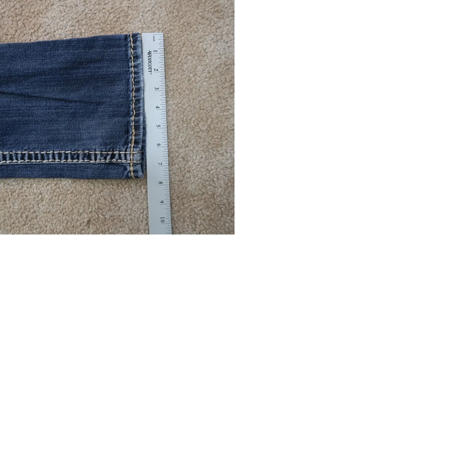 Silver Jeans Co. Silver Jeans Tuesday Jeans Women's 29x31 Blue Denim Bootcut Stretch Slim 5-Pocket Regular Cotton Blend Denim Blue Jeans Mens? Size 29" - 10 Thumbnail