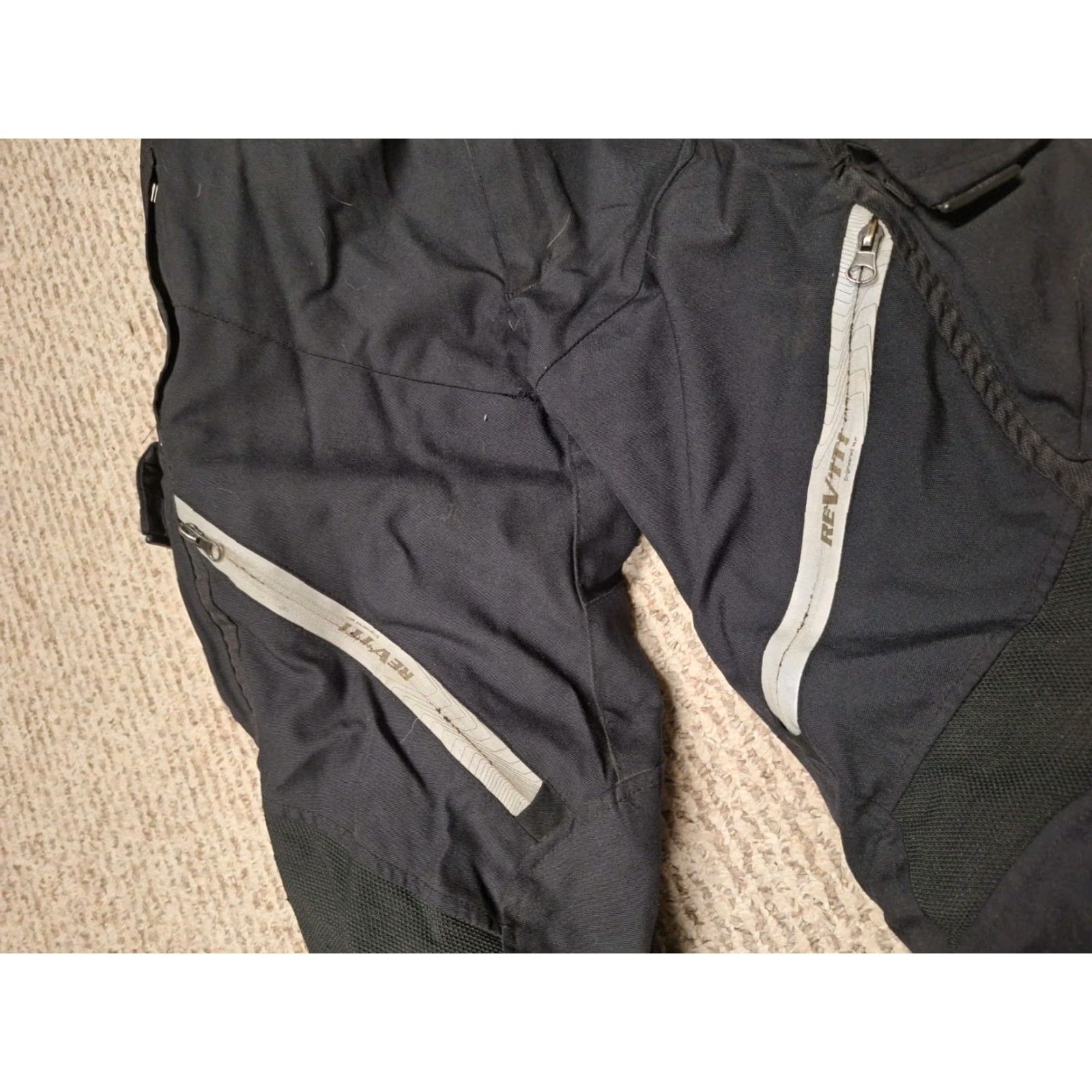 Skin Rev'it Motorcycle Pants XL Black Regular Straight Lined Pockets Jeans/Travel Style Men Motorcycle Season Spring Summer Winter Size US 36 / EU 52 - 3 Thumbnail