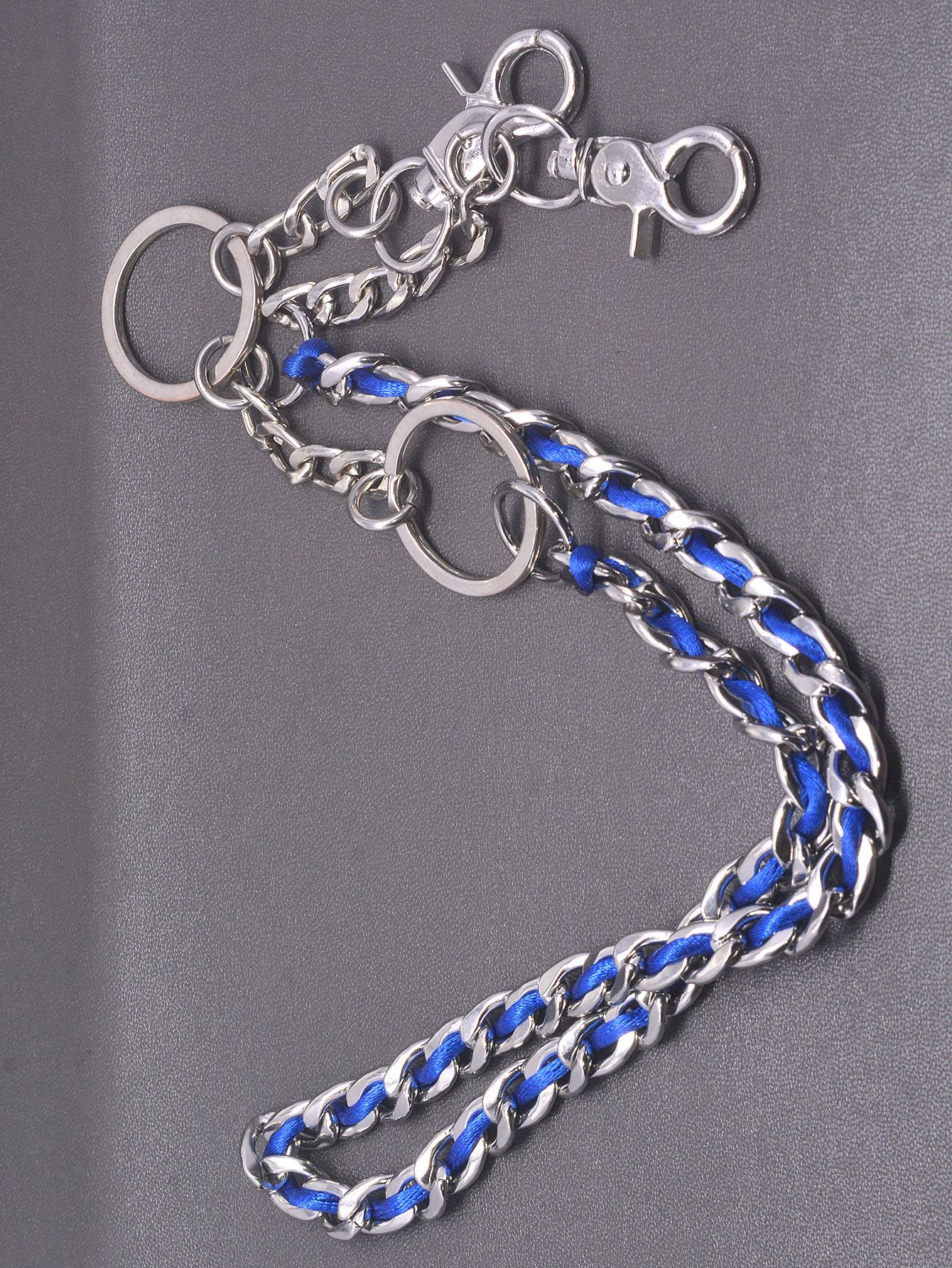 Japanese Brand × Jewelry 30-Inch Biker Pants Chain with Blue Thread 9mm Link Size ONE SIZE - 4 Thumbnail