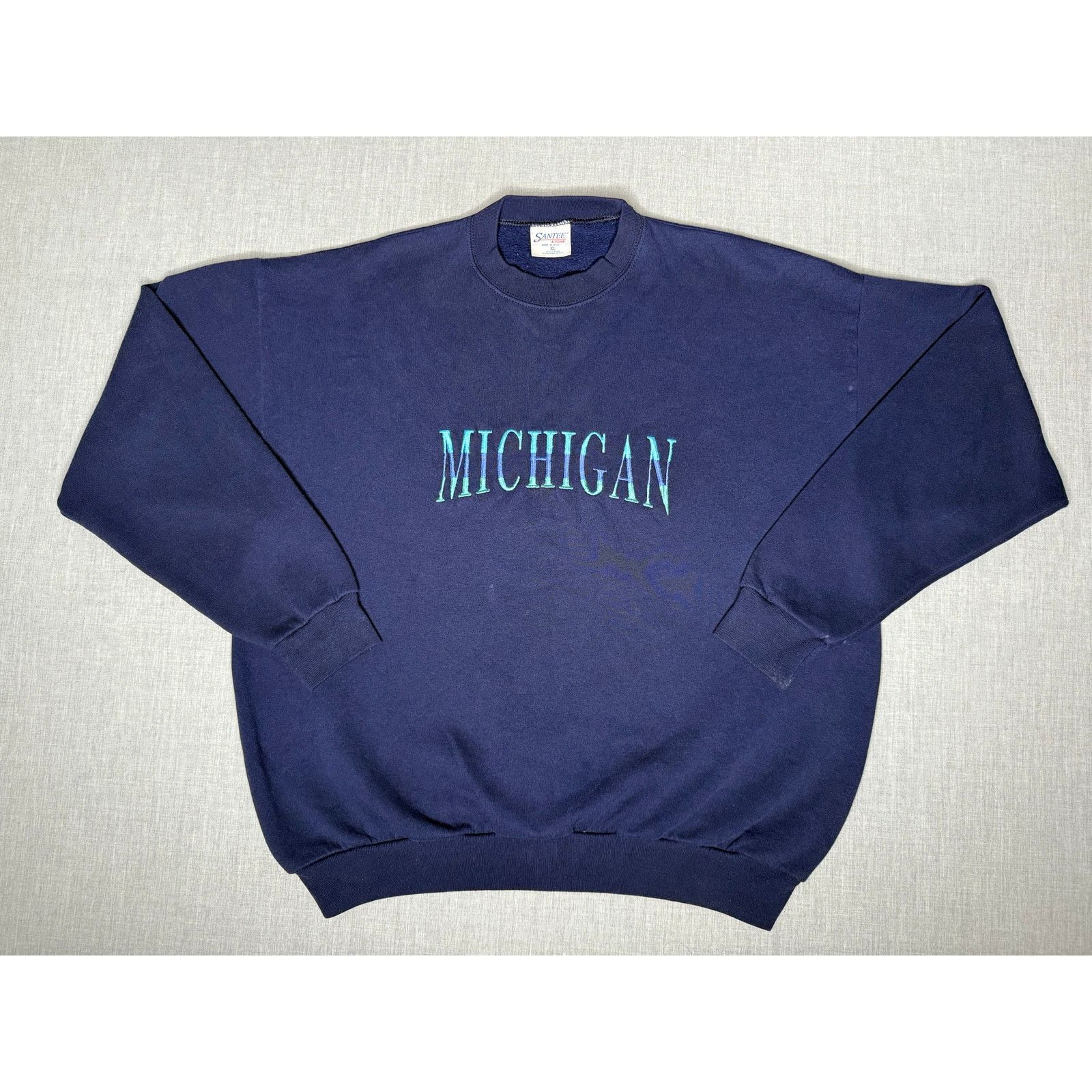 Vintage Vintage Michigan Embroidered Pullover Crewneck Sweatshirt XL Size US XL / EU 56 / 4 - 1 Thumbnail