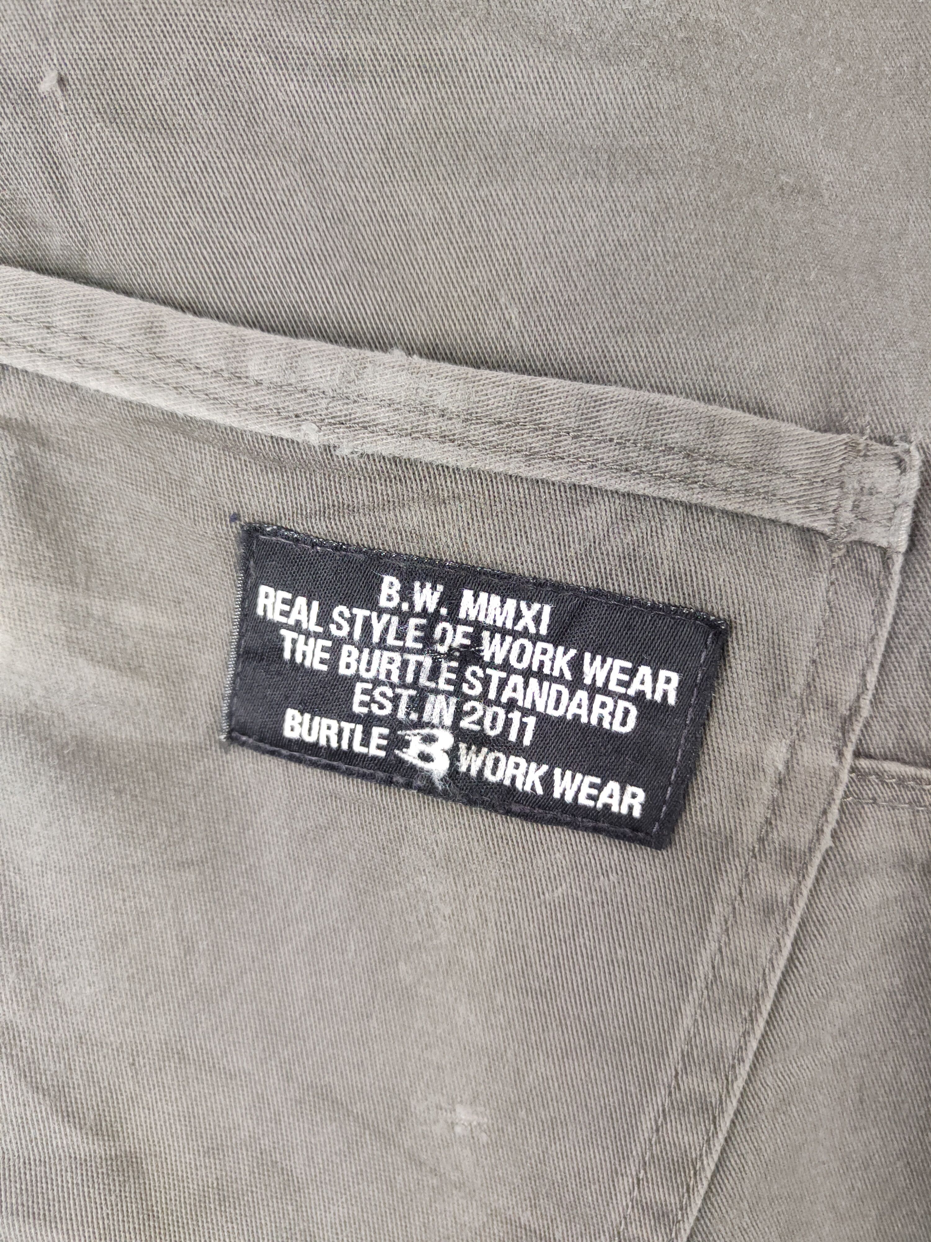 Japanese Brand Burtle Dark Gray Multipocket Cargo Pants N#S23 Size US 31 - 3 Thumbnail