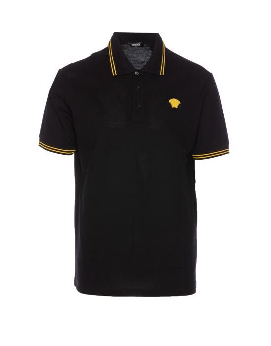 VERSACE Men Polo Shirts 1013910 1A098601B000 Black