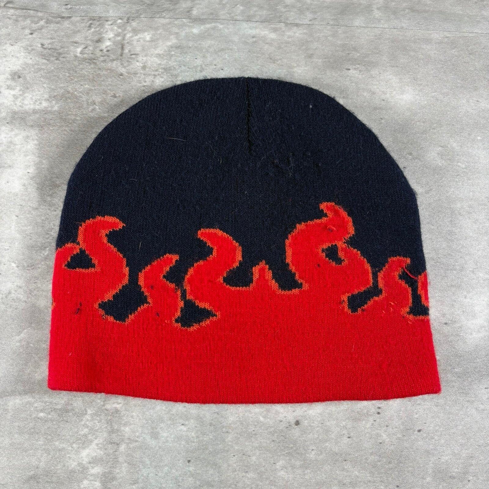 JNCO Vintage Y2K Flames Beanie Size ONE SIZE - 2 Thumbnail