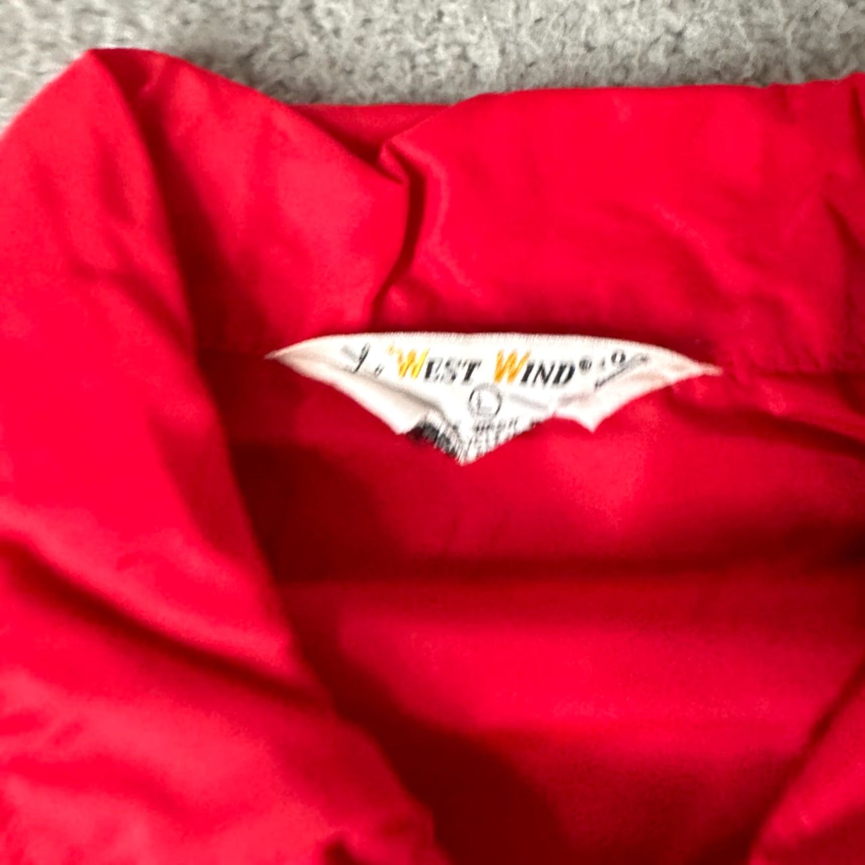 Vintage VINTAGE West Wind Bomber Jacket Mens Large Red Satin Nylon Golf 90s USA Size US L / EU 52-54 / 3 - 5 Thumbnail