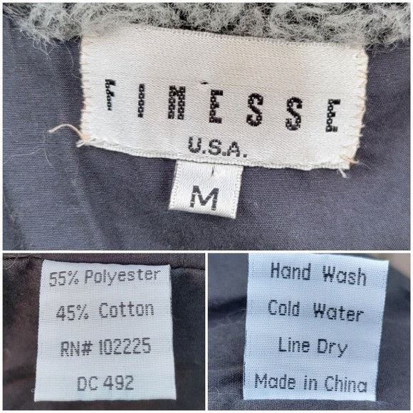 Vintage Vintage 90s y2k Finesse Bratz Blue Jean Denim Faux Fur Colla Size M / US 6-8 / IT 42-44 - 5 Thumbnail