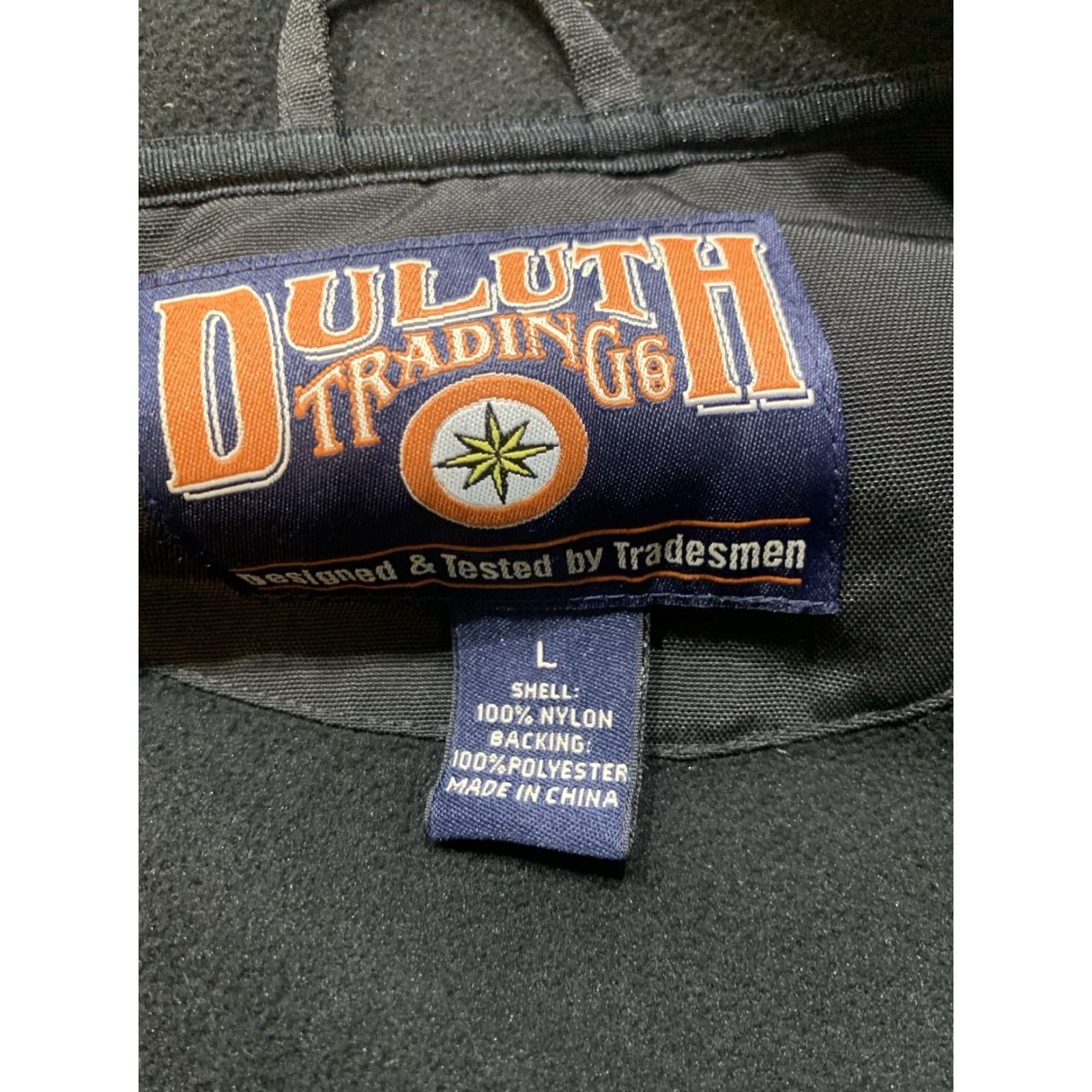 CO VINTAGE Duluth Trading Co Utility Jacket Men Large Black Gray Nylon Canvas Insulated Workwear Outdoor Winter Size US L / EU 52-54 / 3 - 8 Thumbnail