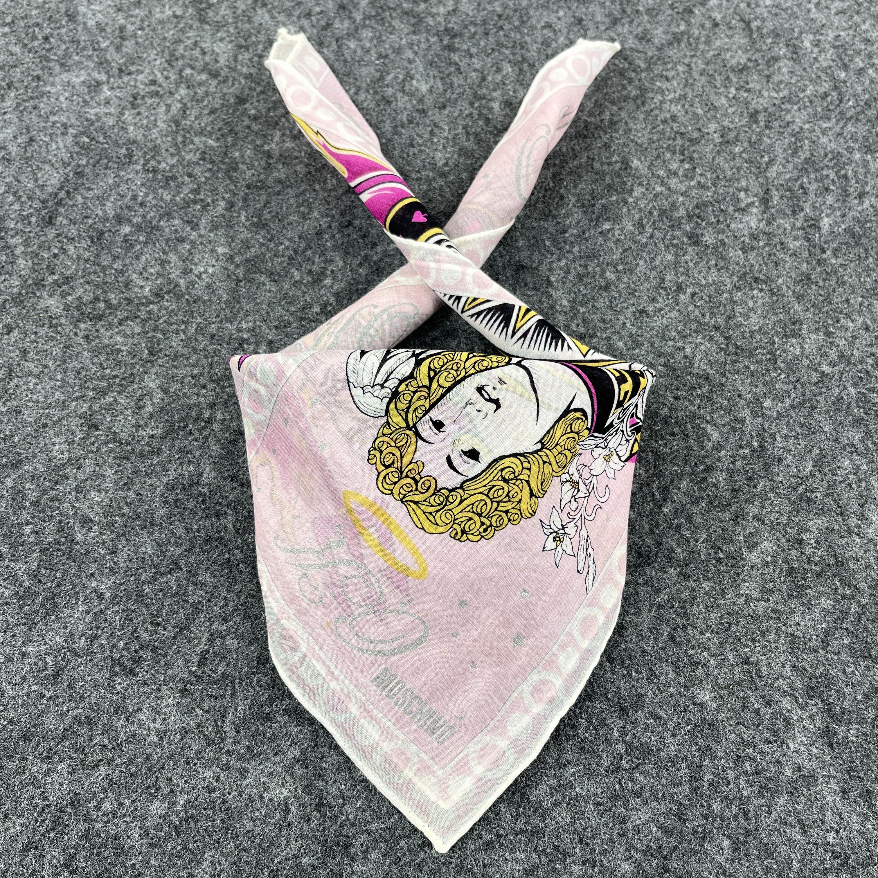 Moschino × Vintage Vintage Moschino Handkerchief / Bandana / Neckerchief B317 Size ONE SIZE - 3 Thumbnail