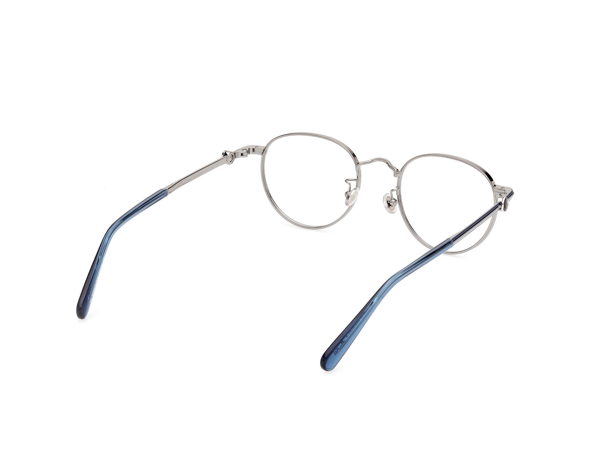 Moncler o1y0225 Size : OS / 48 mm Eyeglass Frame in Blue/Silver Size ONE SIZE - 6 Thumbnail
