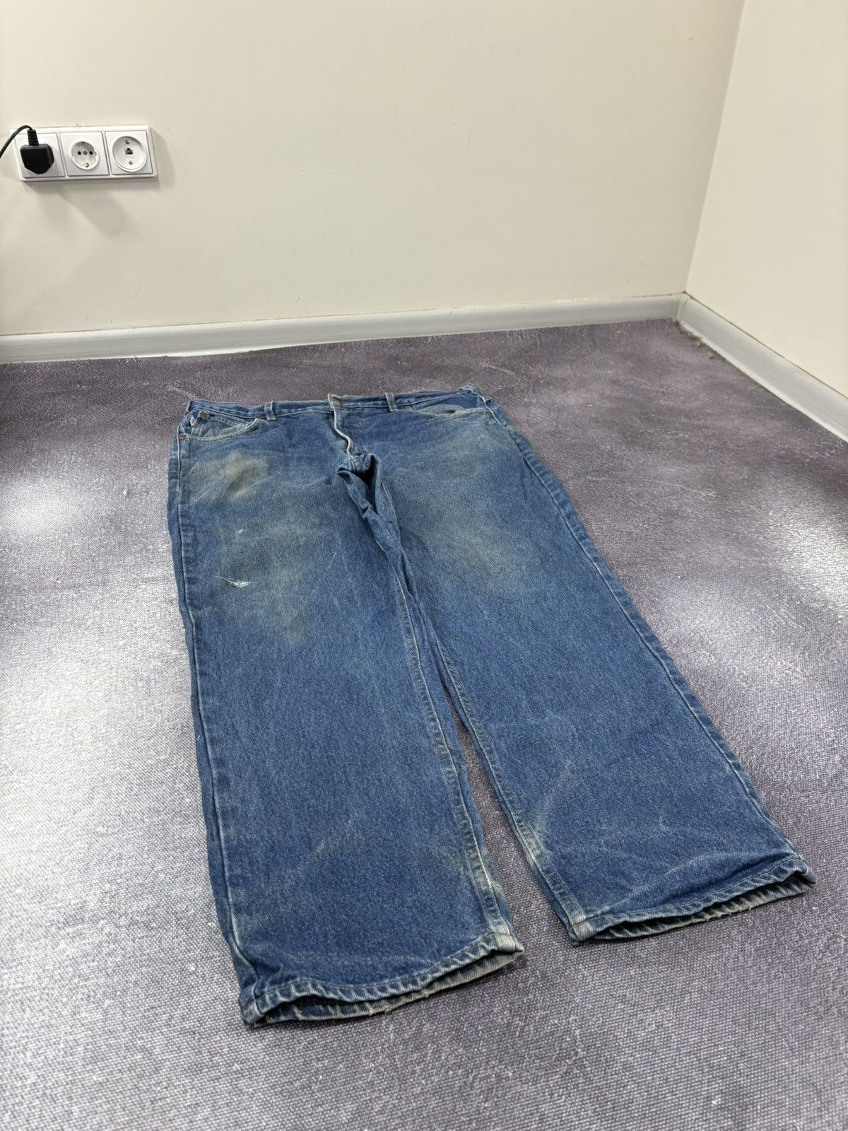 Carhartt Vintage 90s Carhartt USA Work Blue Denim Skate Baggy Jeans Size US 40 / EU 56 - 8 Thumbnail
