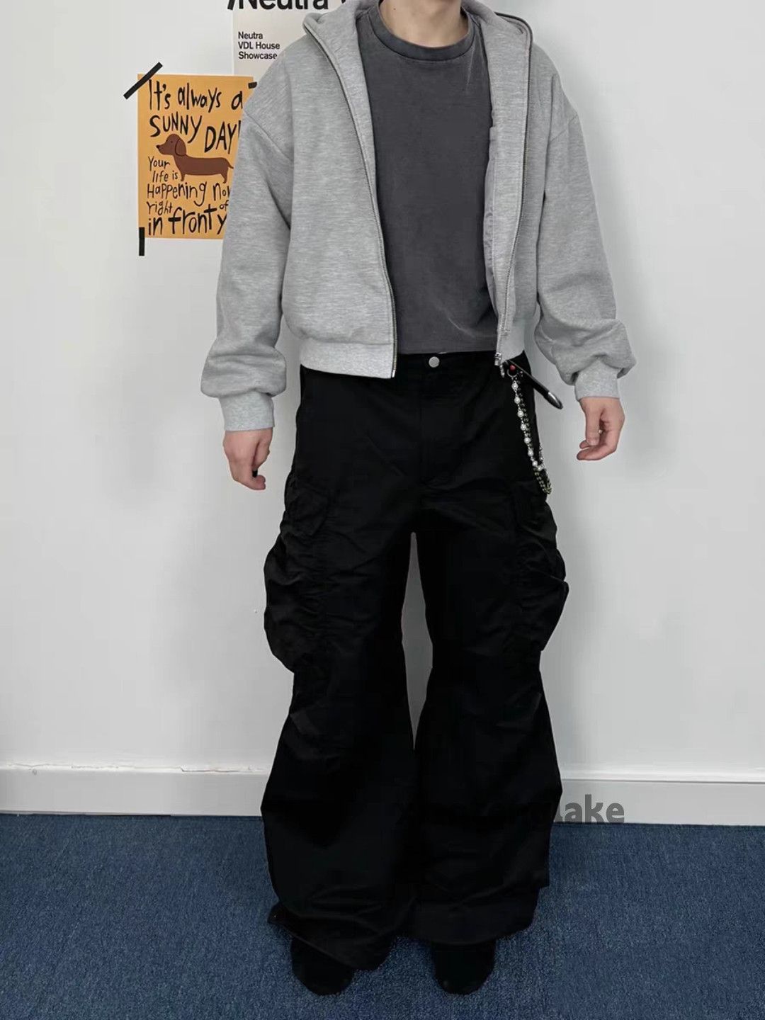 Vintage xtl Balenciaga rickowens style pleated outdoor cargo pants Size US 34 / EU 50 - 2 Thumbnail