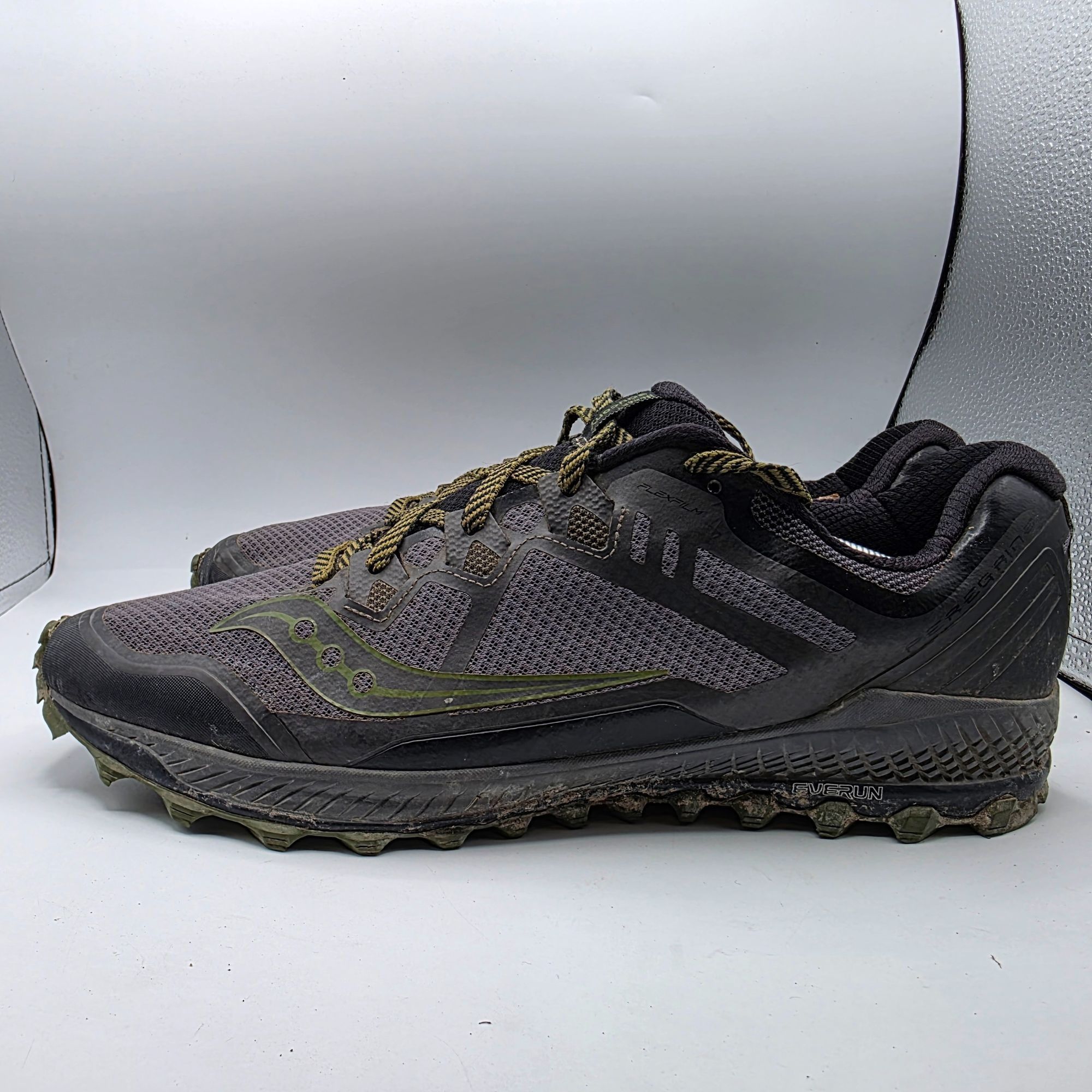 Saucony Saucony Peregrine 8 Mens Size 14 Black Green Hiking Shoes Ca Size US 14 / EU 47 - 13 Thumbnail