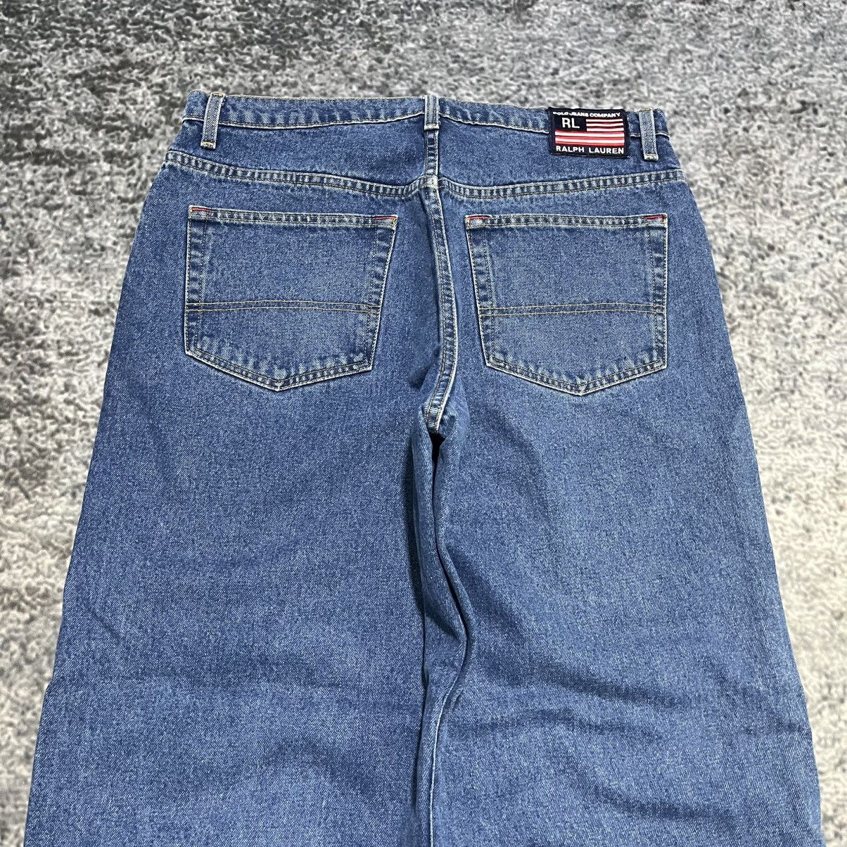 Polo Ralph Lauren VINTAGE Y2K POLO RALPH LAUREN BAGGY WIDE LEG SKATER JEANS Size US 36 / EU 52 - 3 Thumbnail