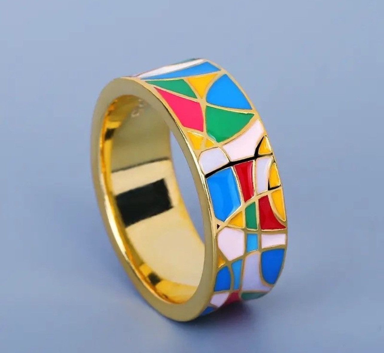 Japanese Brand × Jewelry × Vintage Creative Handmade Enamel Ring Size ONE SIZE - 1 Thumbnail