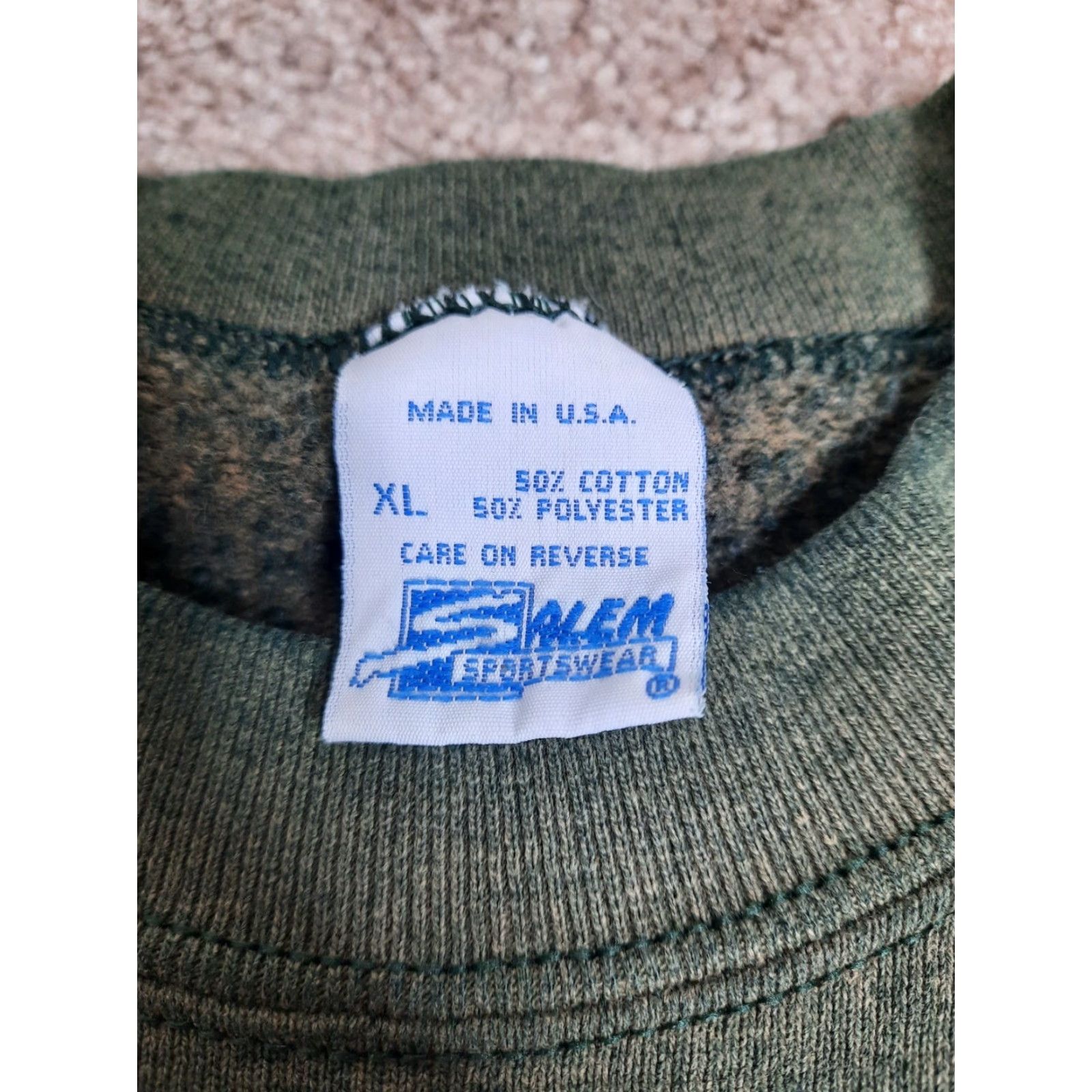 Salem Sportswear VINTAGE 90s Salem Sportswear Green Bay Packers NFL Crewneck Sweatshirt Men XL Made In USA Green Size US XL / EU 56 / 4 - 2 Thumbnail