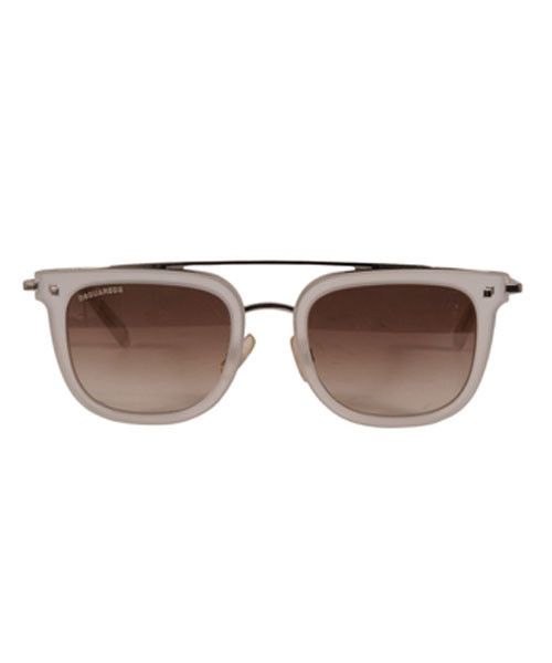 Dsquared2 JIM DQ 201 Sunglasses Transparent Silver White Square Size ONE SIZE - 1 Thumbnail